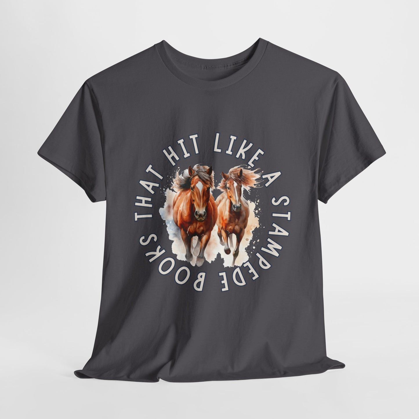 Teen/Adult Unisex Tee β Books That Hit Like a Stampede