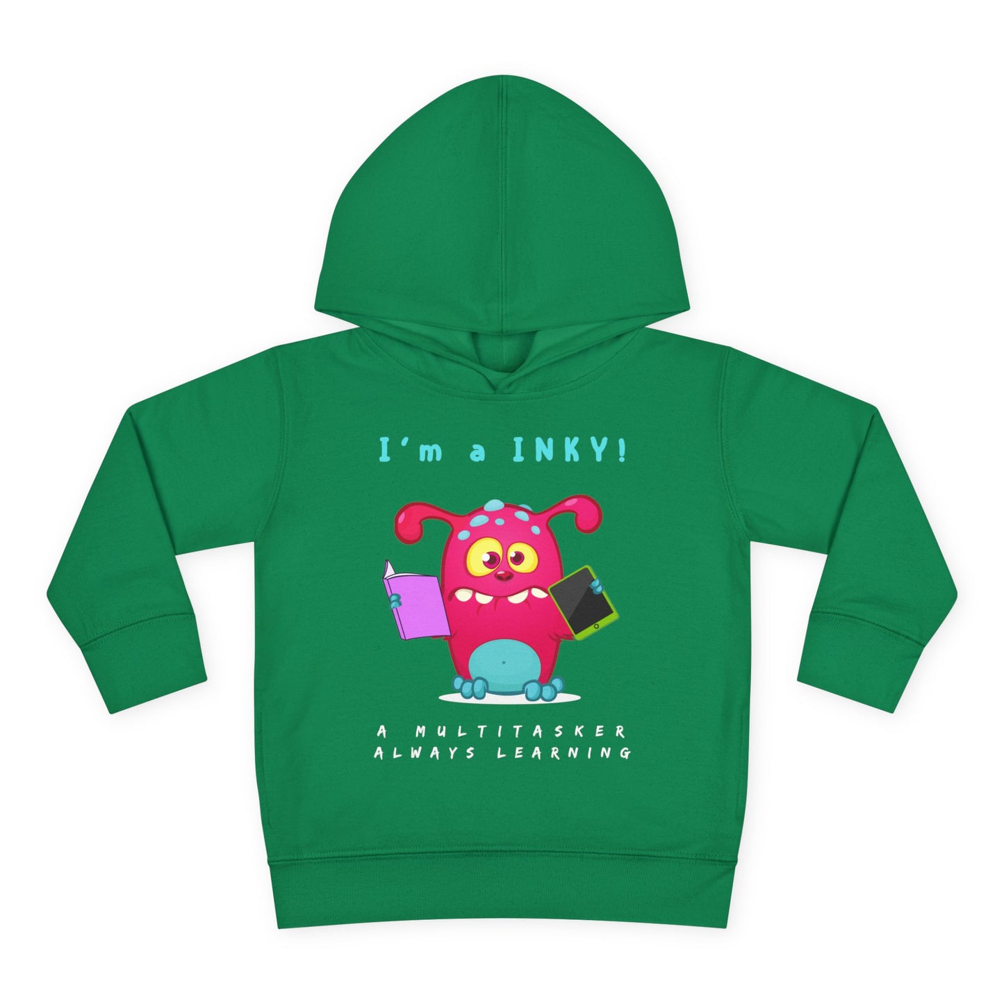 Toddler I’m an Inky Hoodie – Multitasking Monster Reader Design