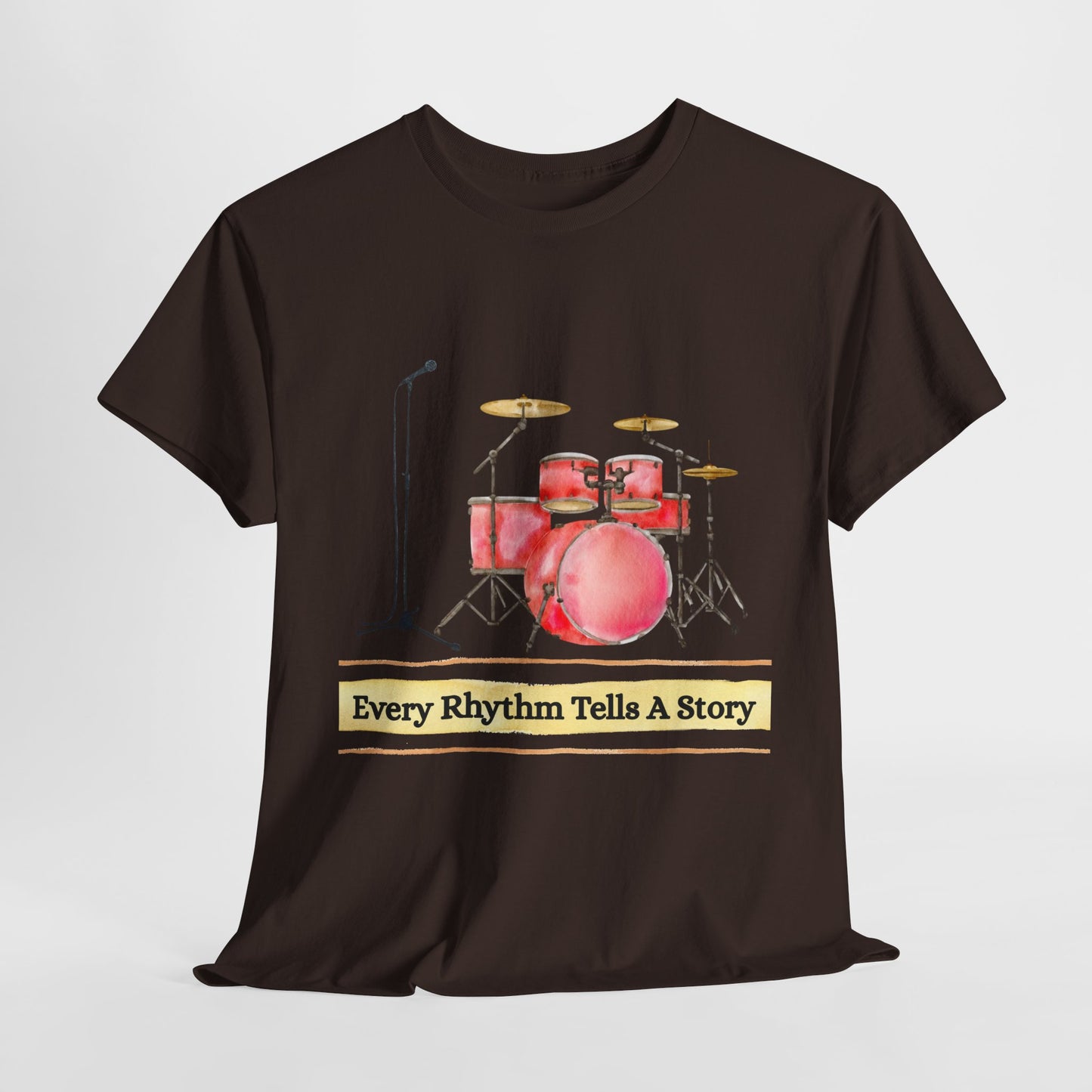 Teen/Adult Unisex Every Rhythm Tells a Story Tee – For Readers, Writers & Rockers Alike