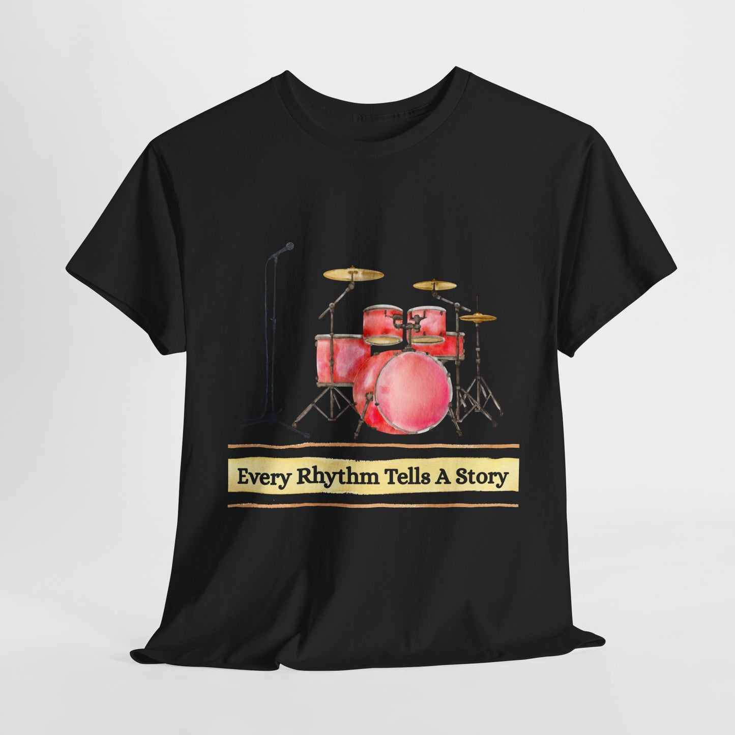 Teen/Adult Unisex Every Rhythm Tells a Story Tee – For Readers, Writers & Rockers Alike