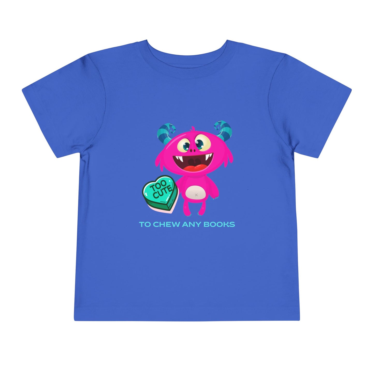 Toddler Too Cute to Chew Books Tee