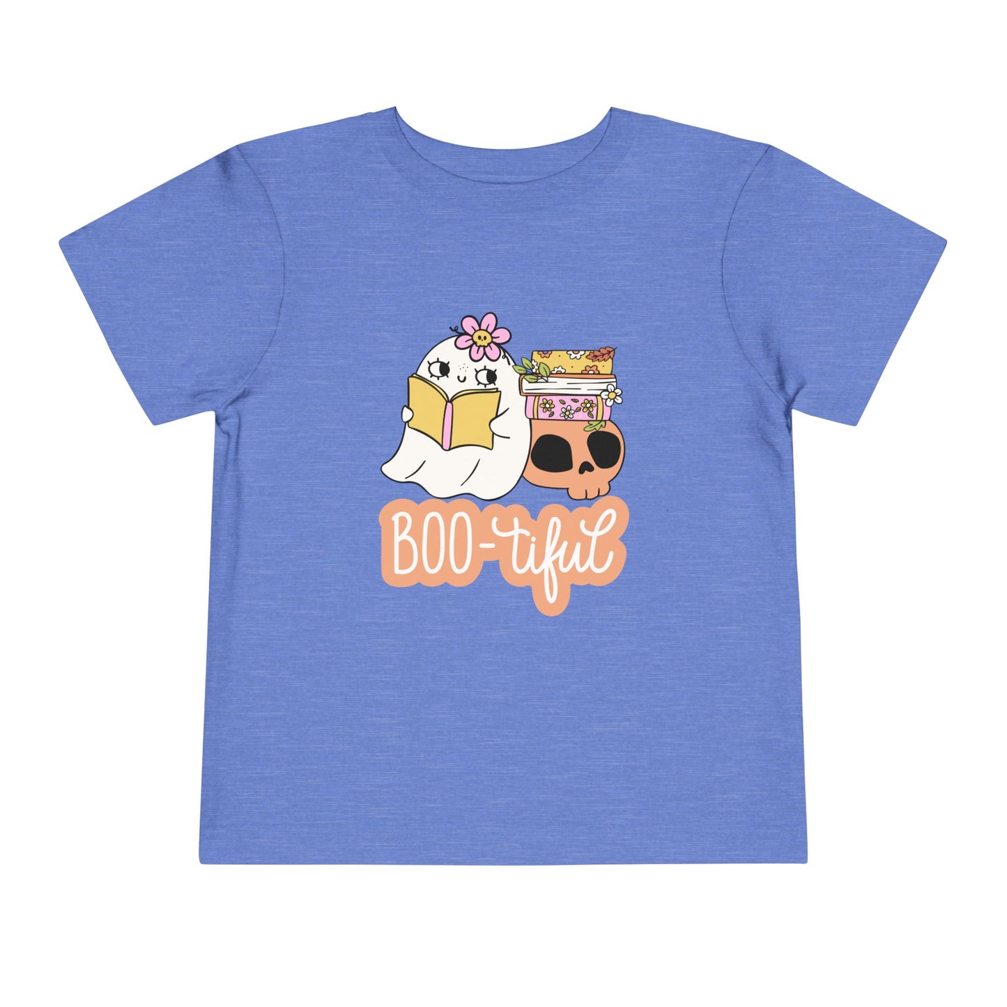 Toddler Boo-tiful Halloween Tee β Cute Ghost & Books Design