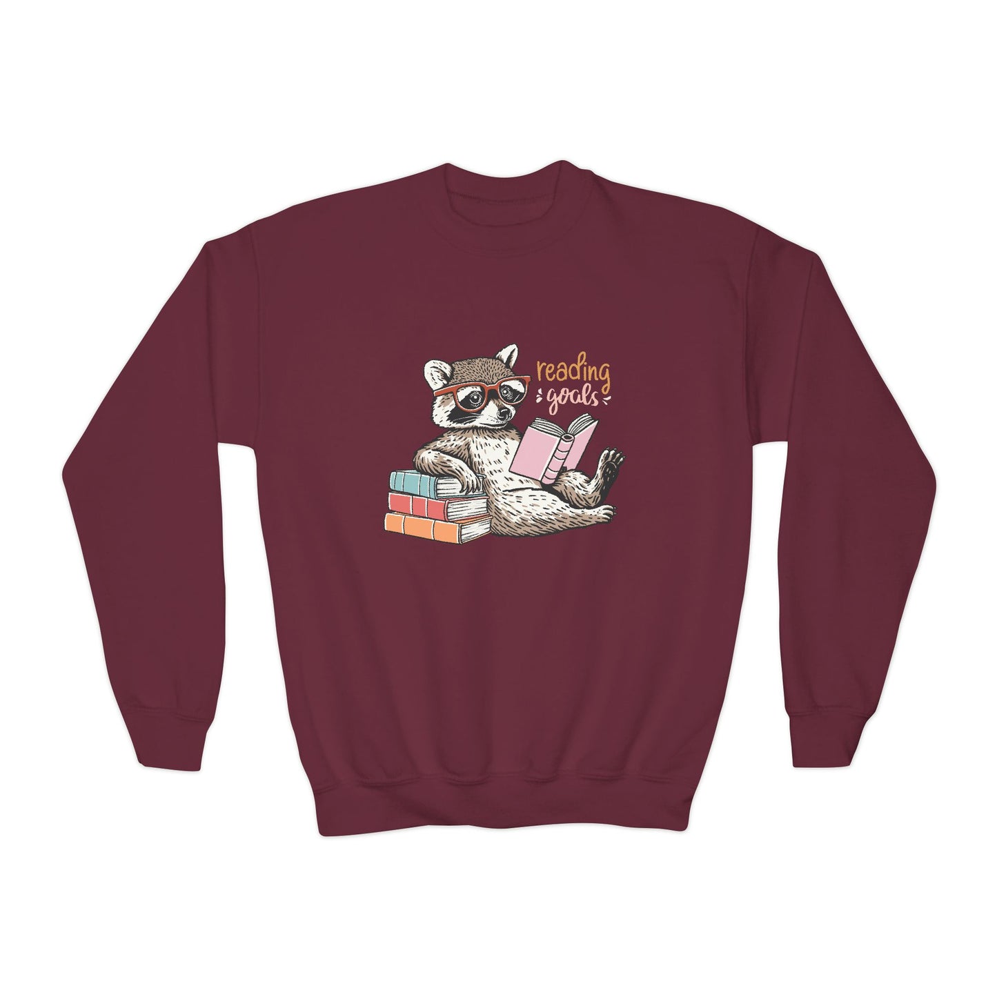 Youth Reading Goals Sweatshirt β Smart, Cozy, and a Little Bit Clever