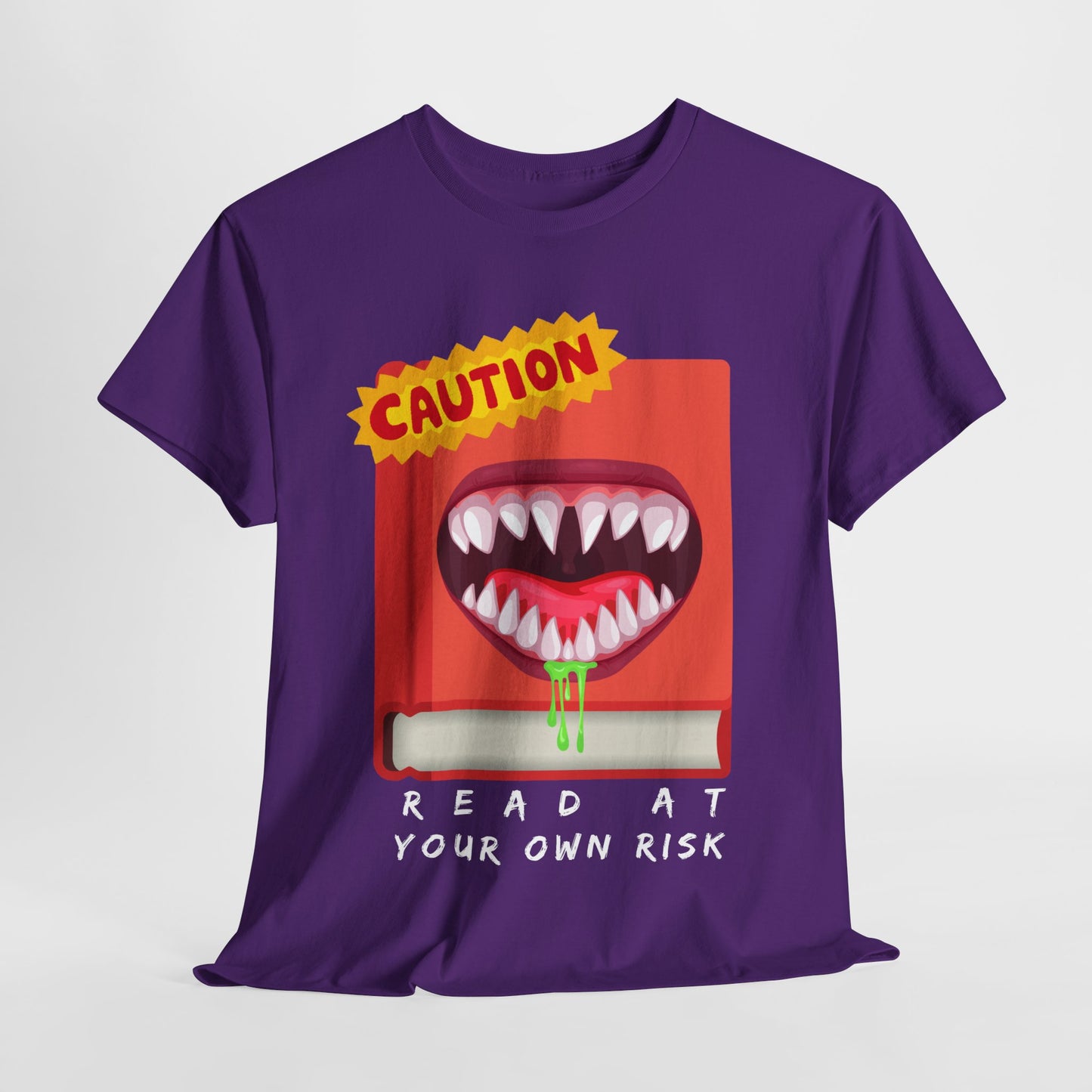 Teen/Adult Unisex Read at Your Own Risk Tee β A Warning for Thrill-Seeking Readers