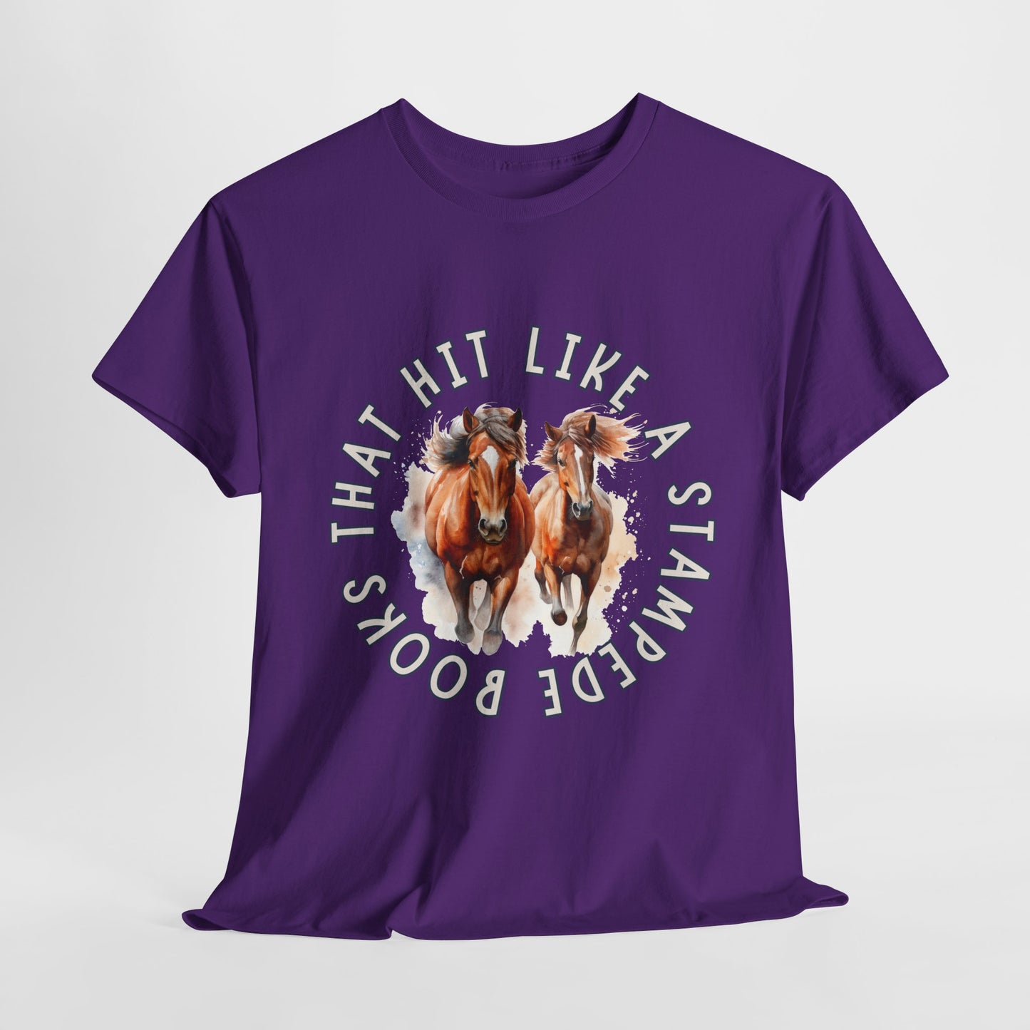 Teen/Adult Unisex Tee β Books That Hit Like a Stampede