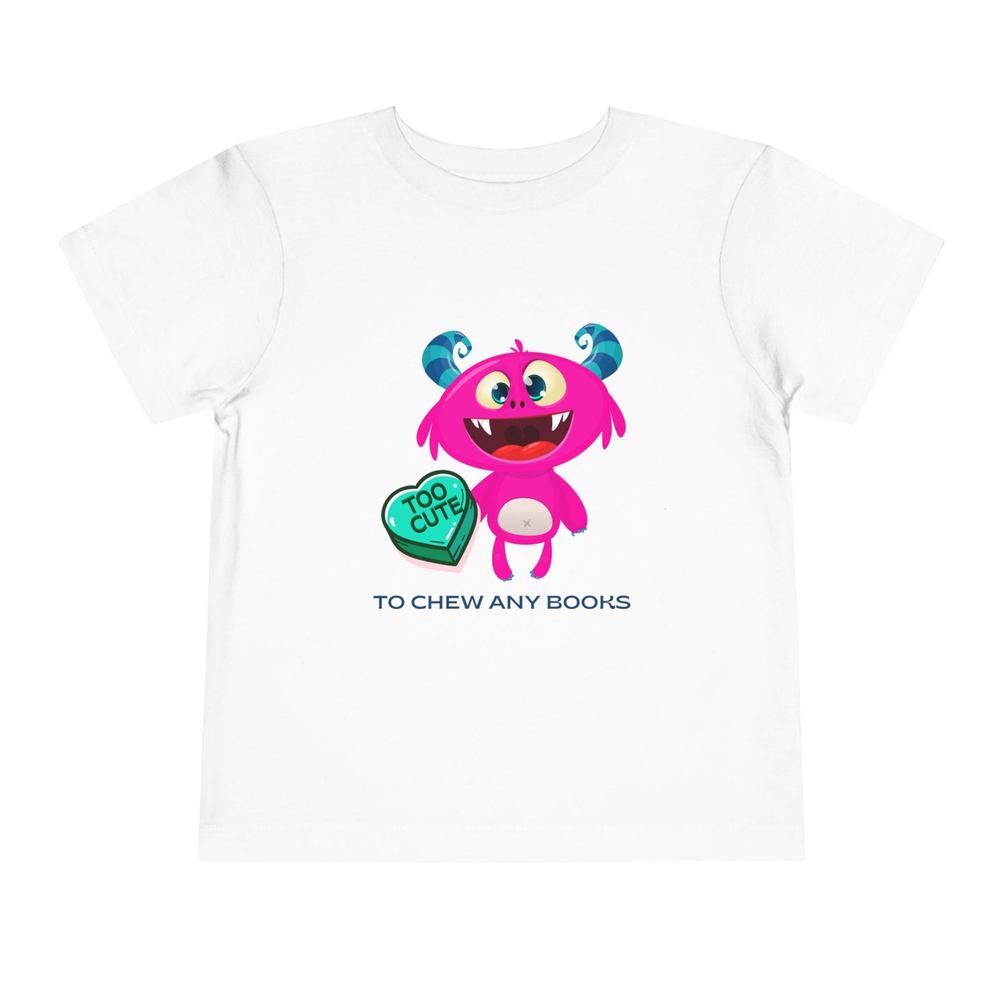 Toddler Too Cute to Chew Books Tee