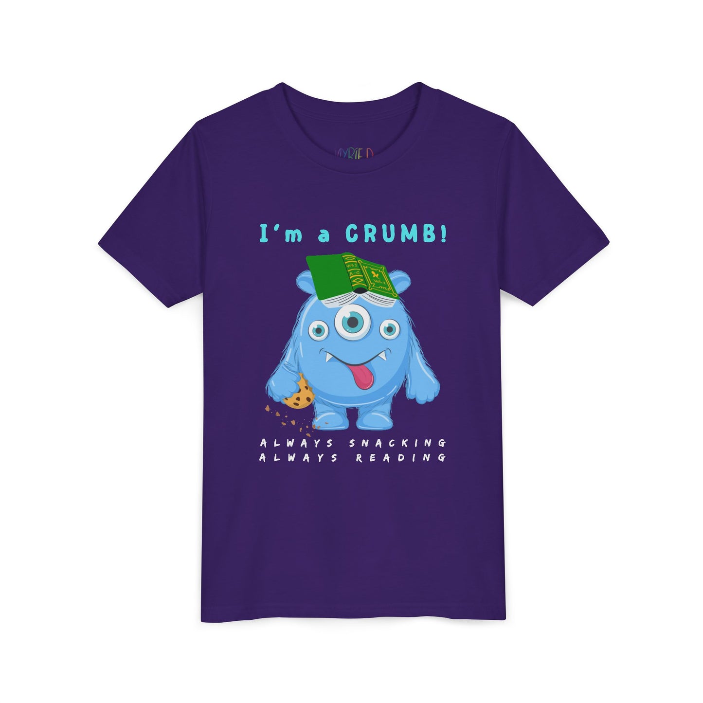 Youth I’m a CRUMB! Snack-Loving Bookworm Tee