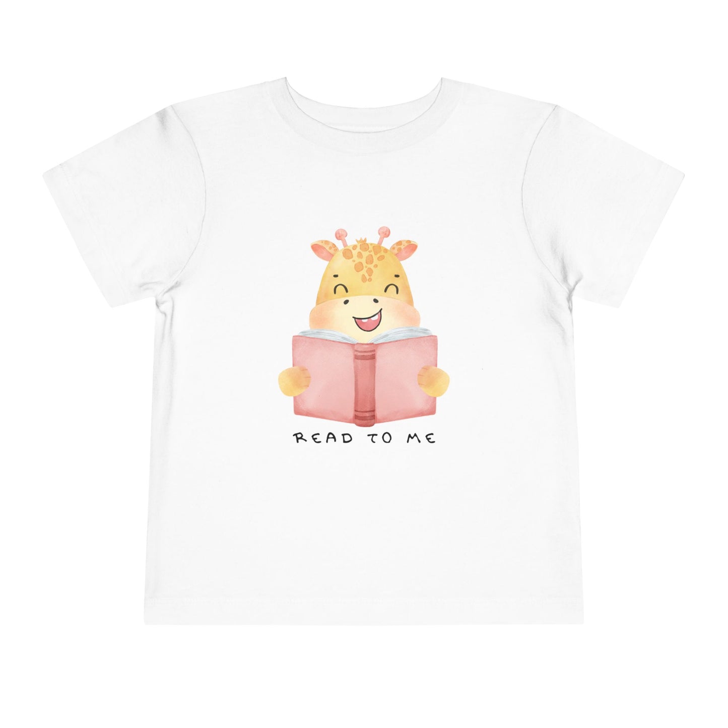 Toddler Read to Me Tee β Sweet Giraffe Storytime Shirt