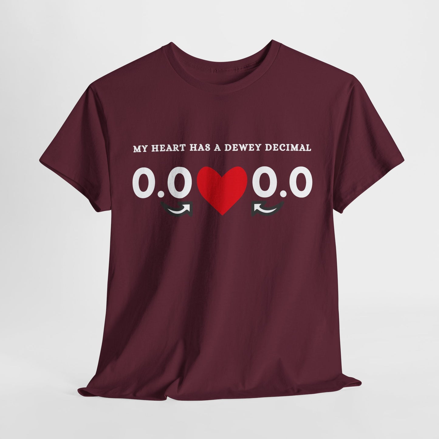 Teen/Adult Unisex Tee – My Heart Has a Dewey Decimal