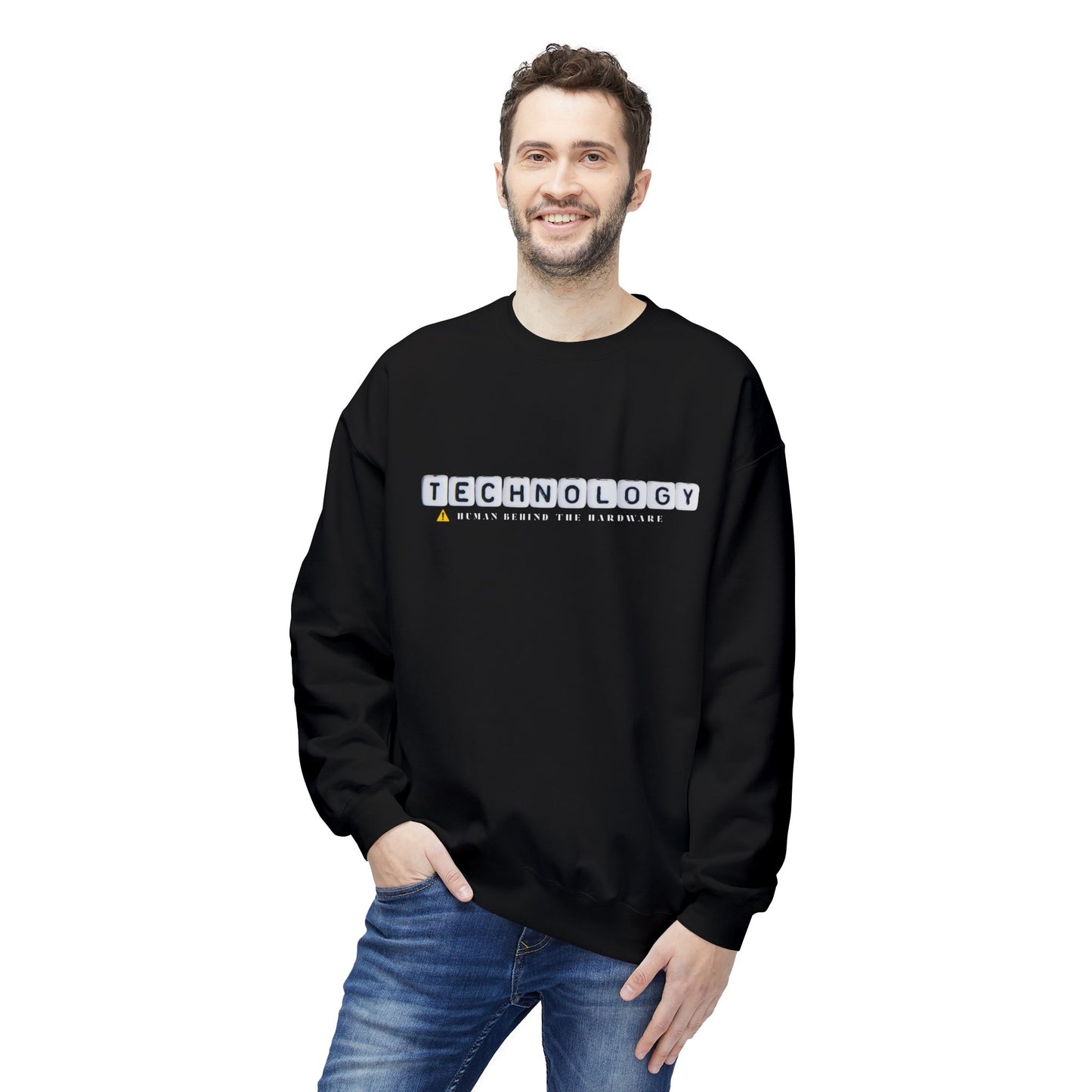 Teen/Adult Unisex Technology Human Behind the Hardware Sweatshirt