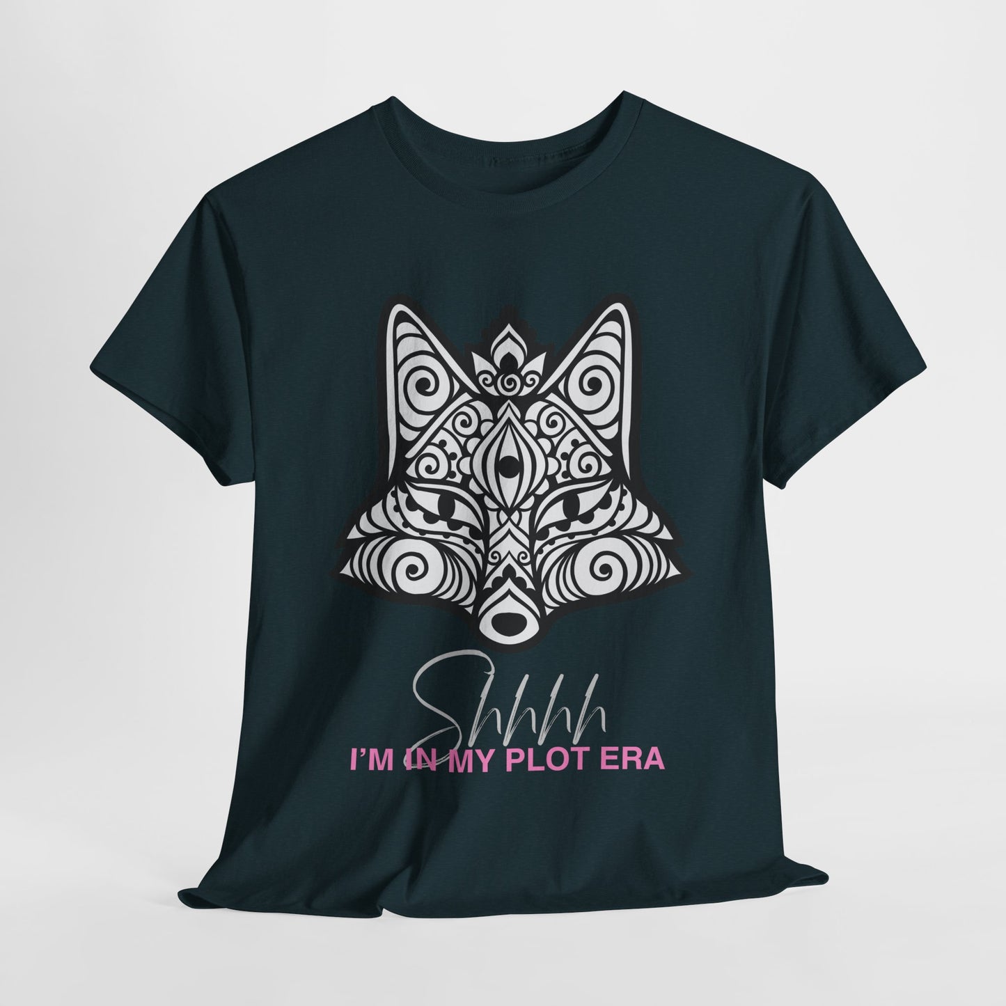 Teen/Adult Unisex β Plot Era Fox Tee β Quiet Reading Aesthetic Shirt