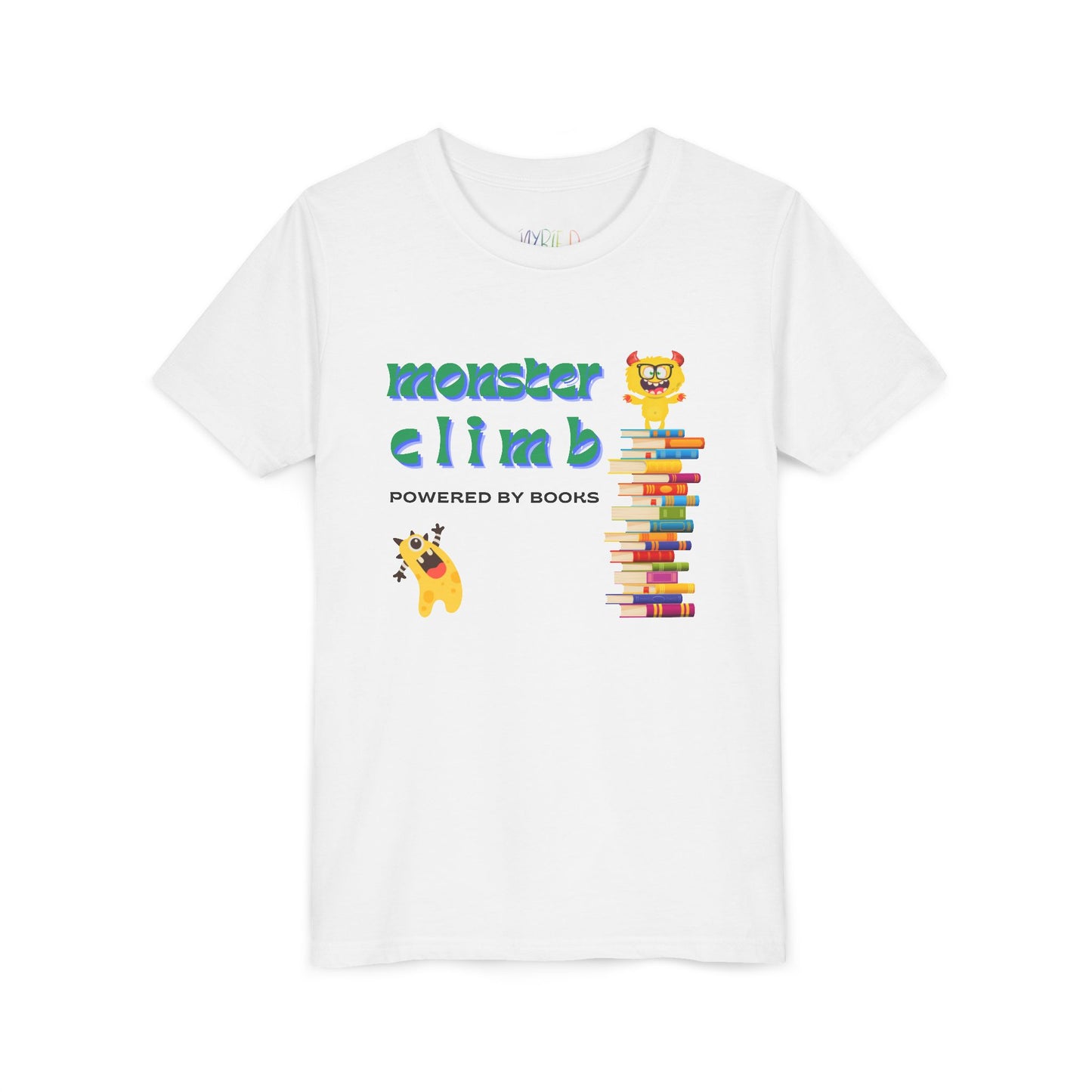 Youth Monster Climb Book Tee