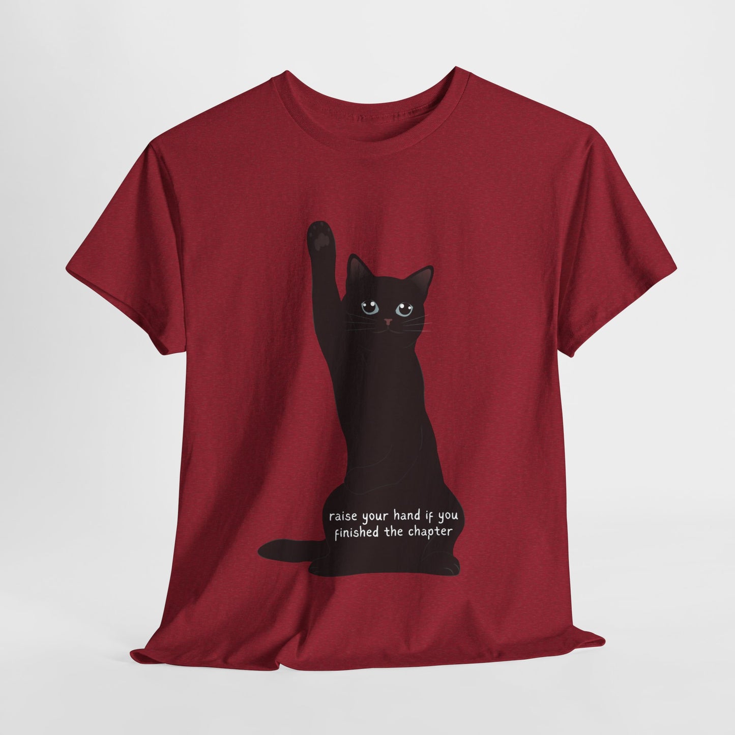 Teen/Adult Unisex Chapter Complete Cat Tee – Paws Up for Page Turners