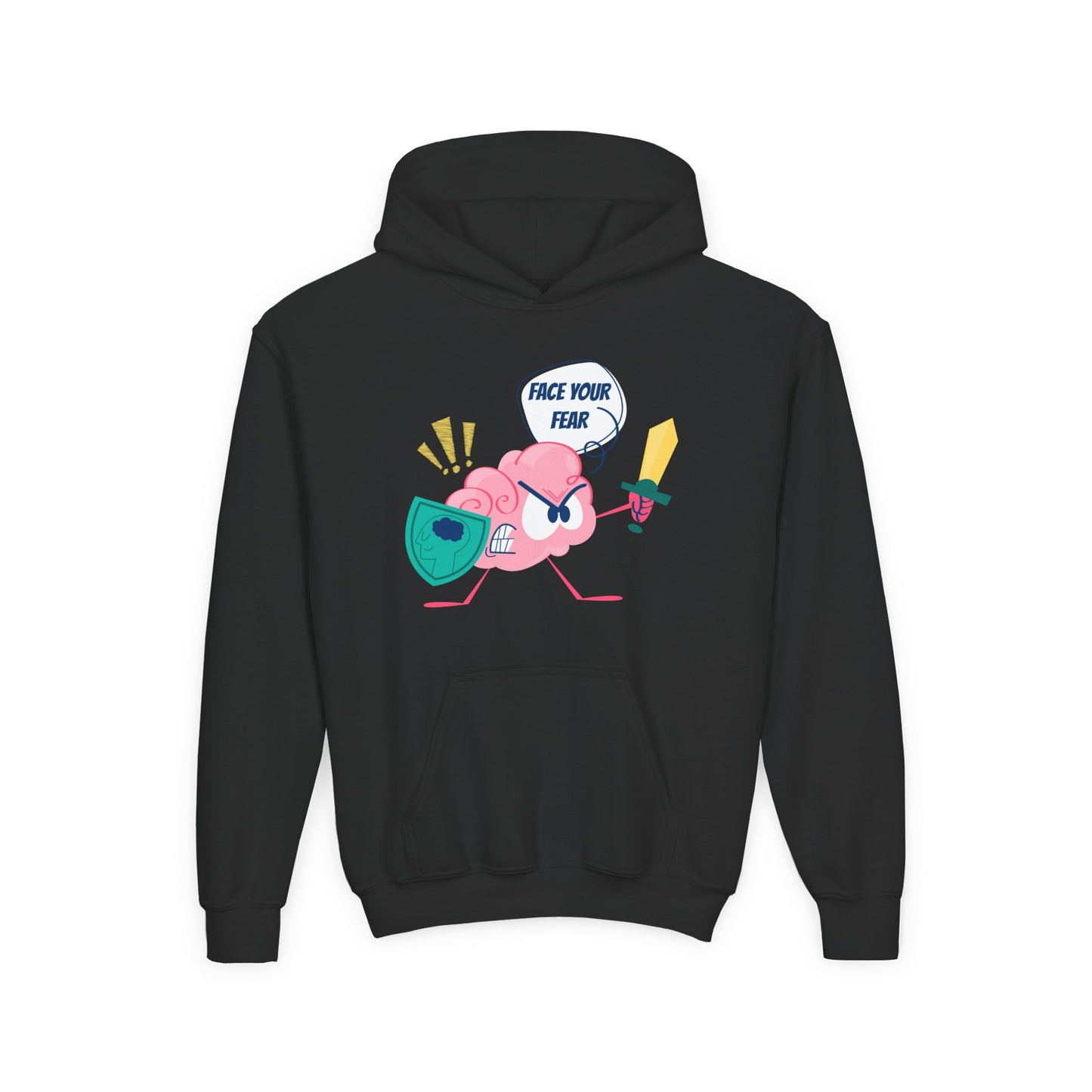 Youth Motivational Hoodie – Face Your Fear