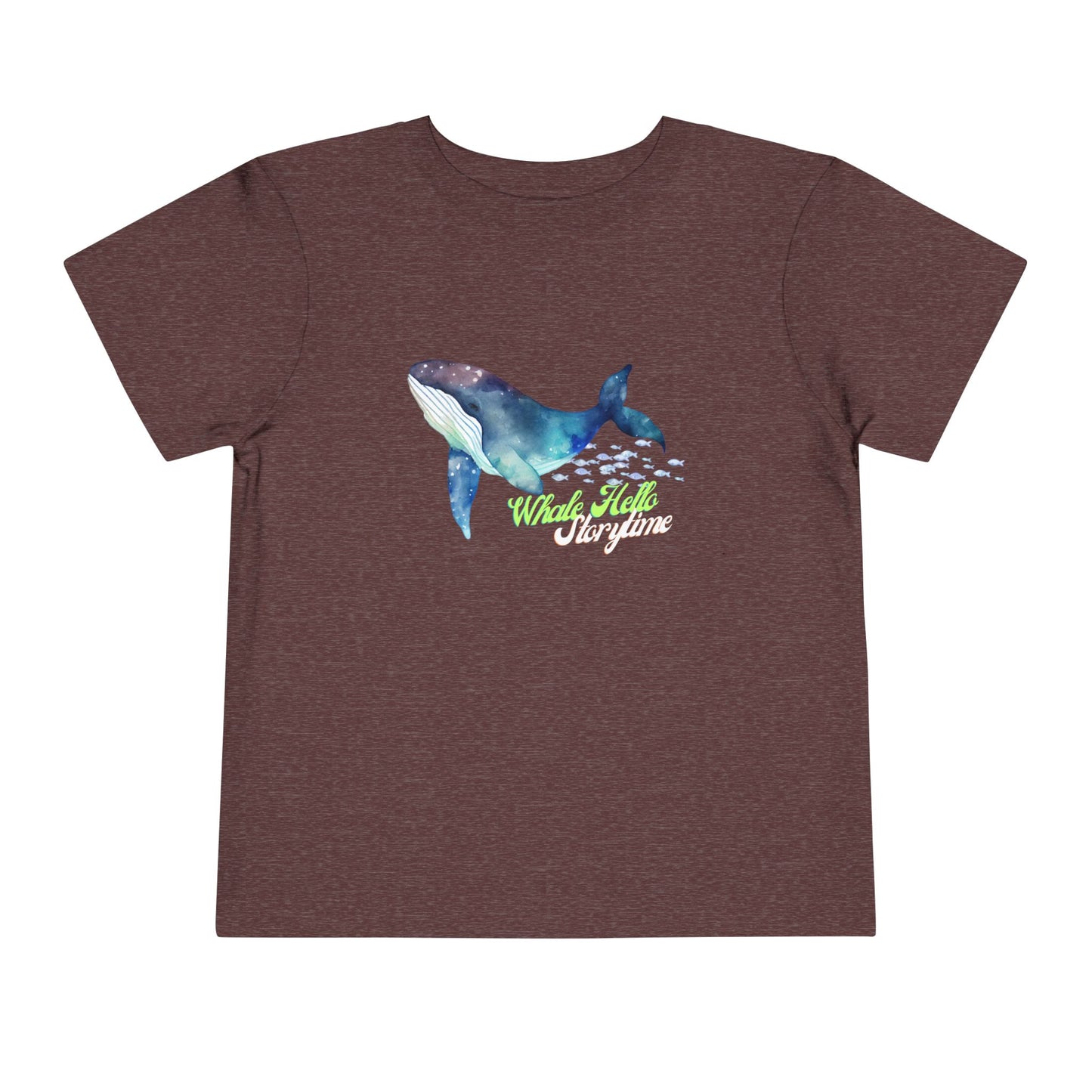 Toddler Whale Hello Storytime Tee β Cosmic Whale Shirt for Readers & Dreamers