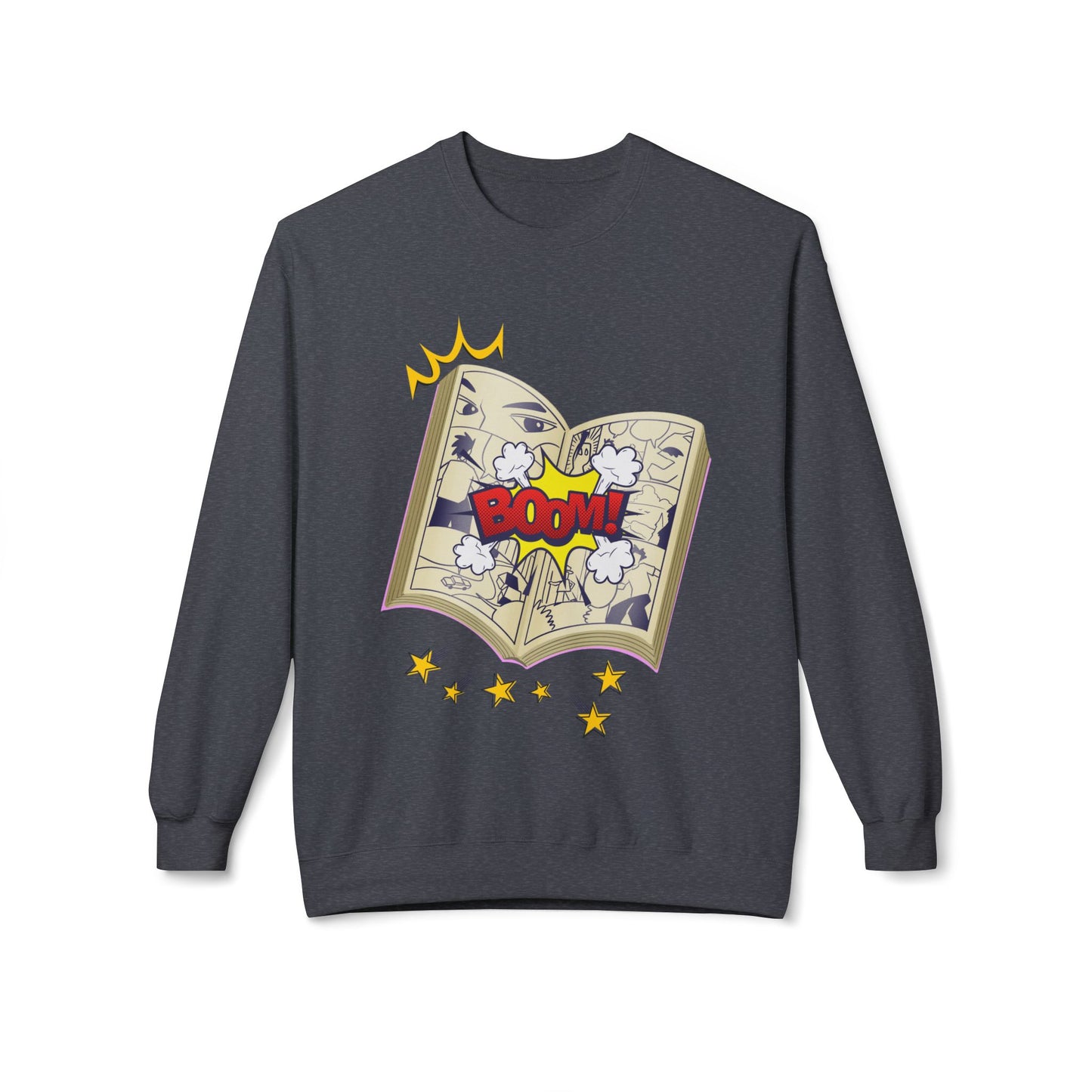 Teen/Adult Unisex Comic Book BOOM! Sweatshirt β Pop Art Style for Readers and Dreamers