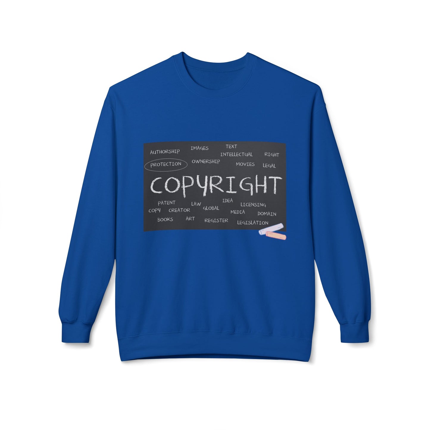 Teen/Adult Unisex Copyright Sweatshirt – Creative Rights Design for Artists, Writers, and Innovators