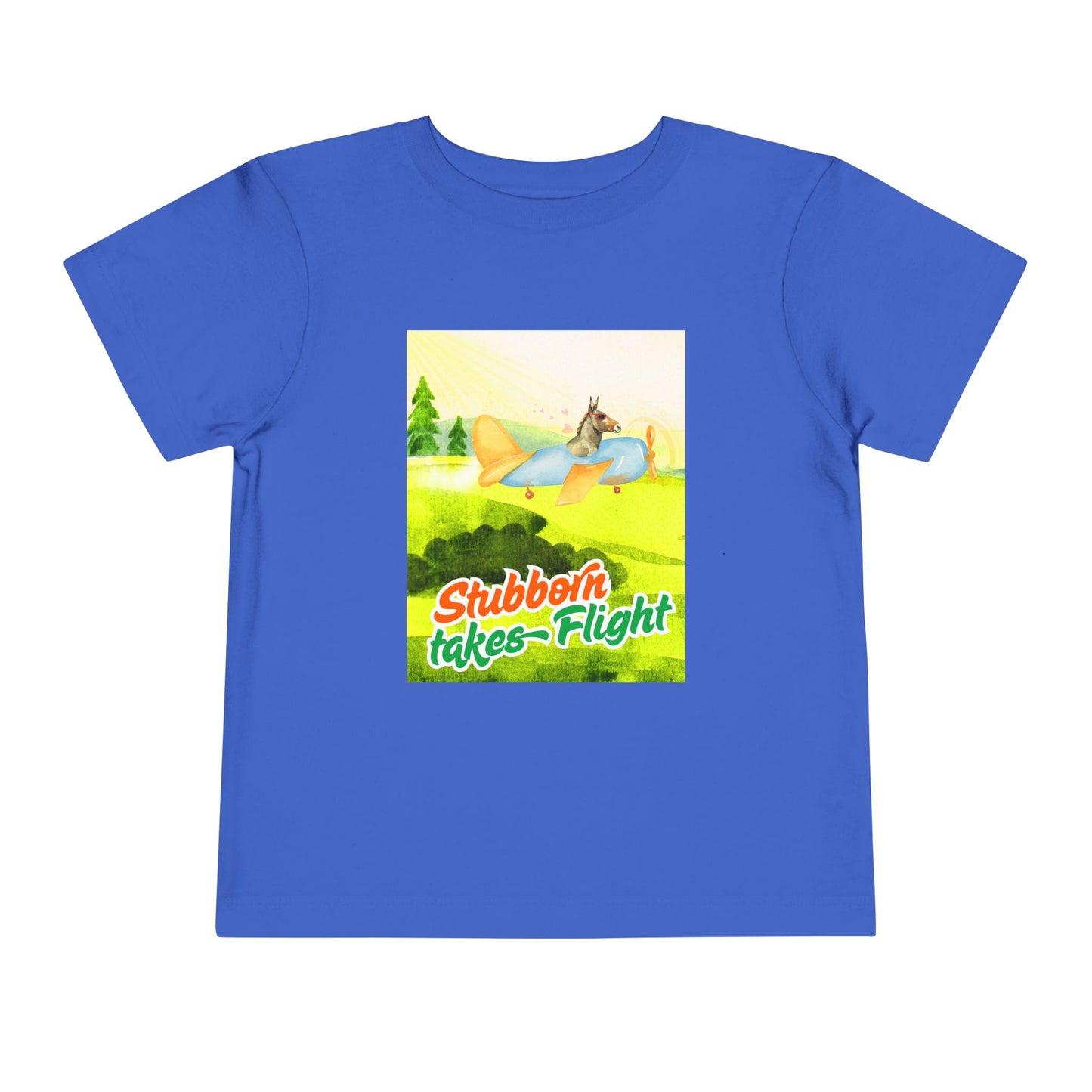 Toddler Stubborn Takes Flight Tee – Perseverance Shirt for Determined Dreamers