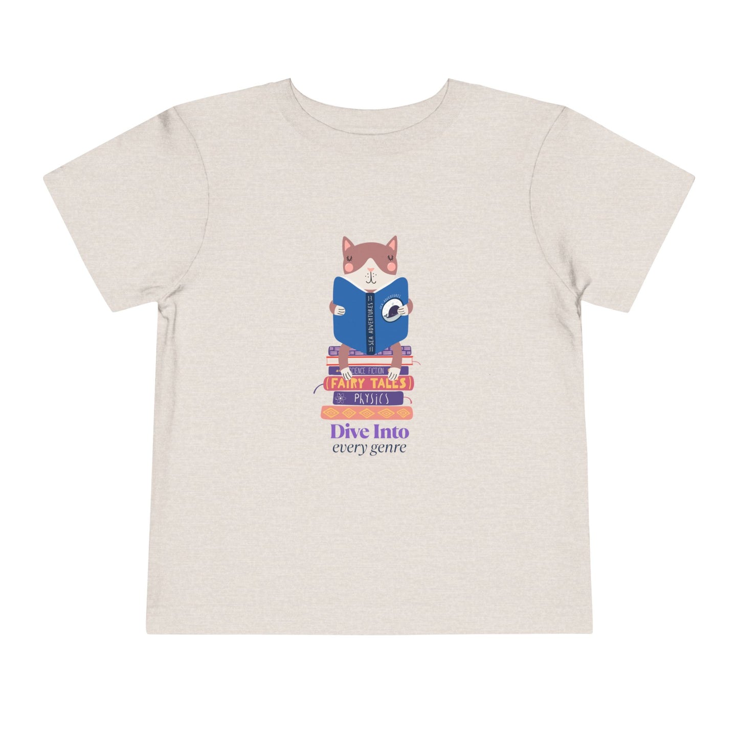 Toddler Dive Into Every Genre Tee – Stack of Stories & Big Imagination