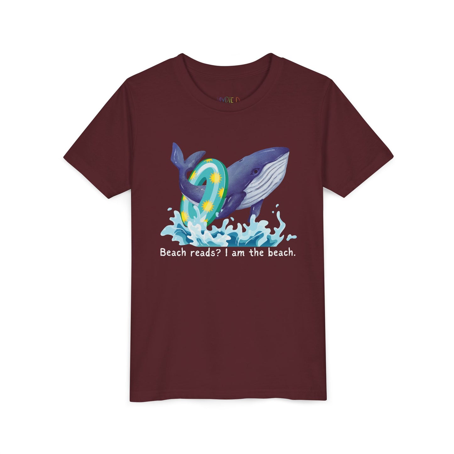 Youth Beach Reads? I Am the Beach Tee – Whale Shirt for Kids Who Make Waves