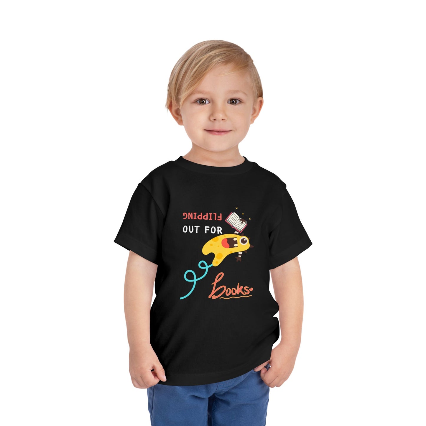 Toddler Flipping Out for Books Monster T-Shirt