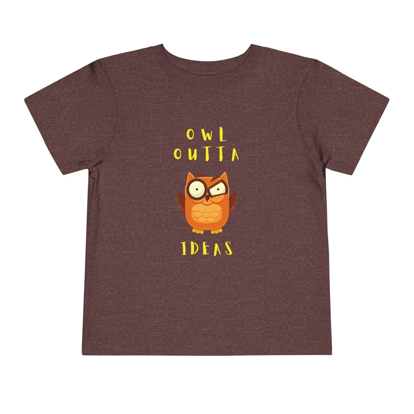 Toddler Owl Outta Ideas Tee – Funny Owl Shirt for Silly Little Thinkers