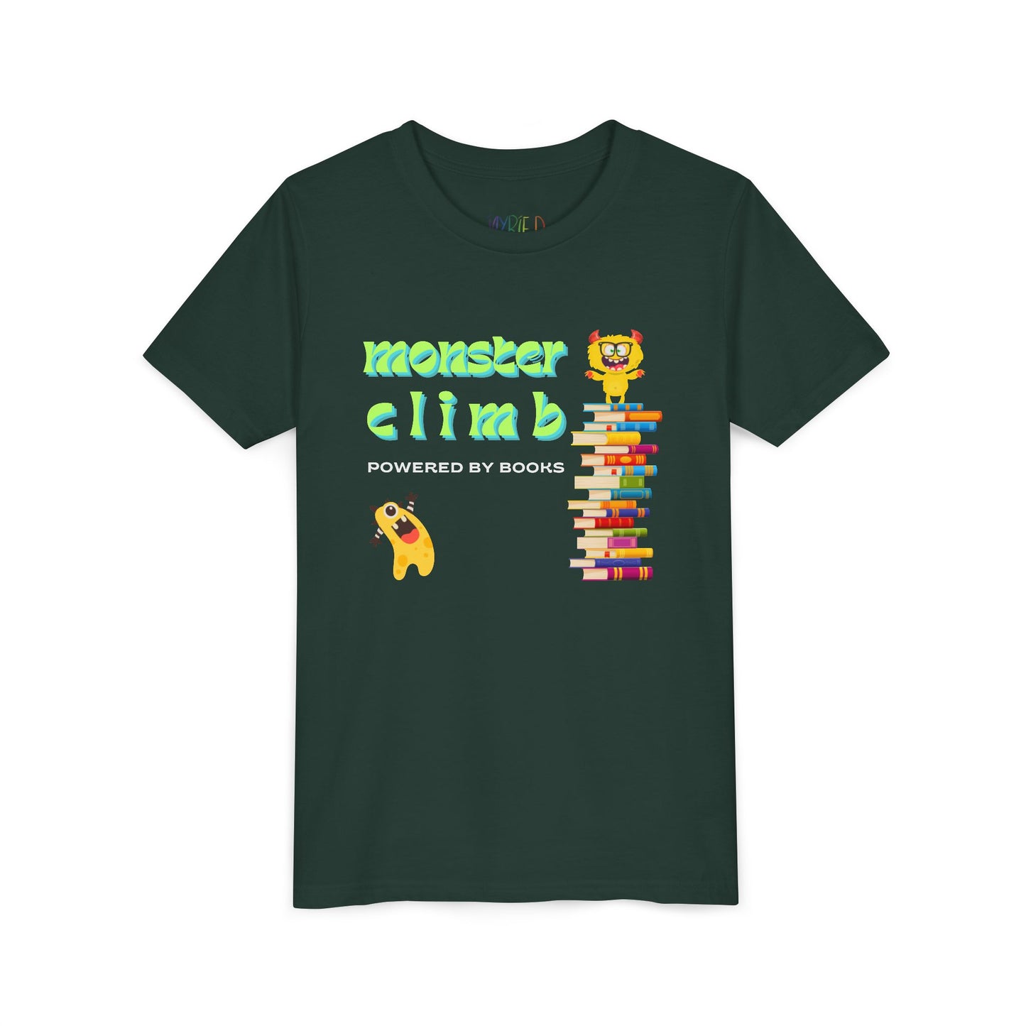 Youth Monster Climb Book Tee