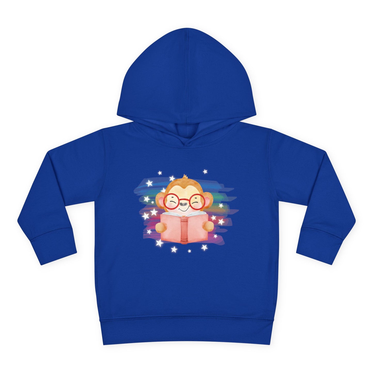 Toddler Starry Storytime Hoodie – Monkey Reading Design