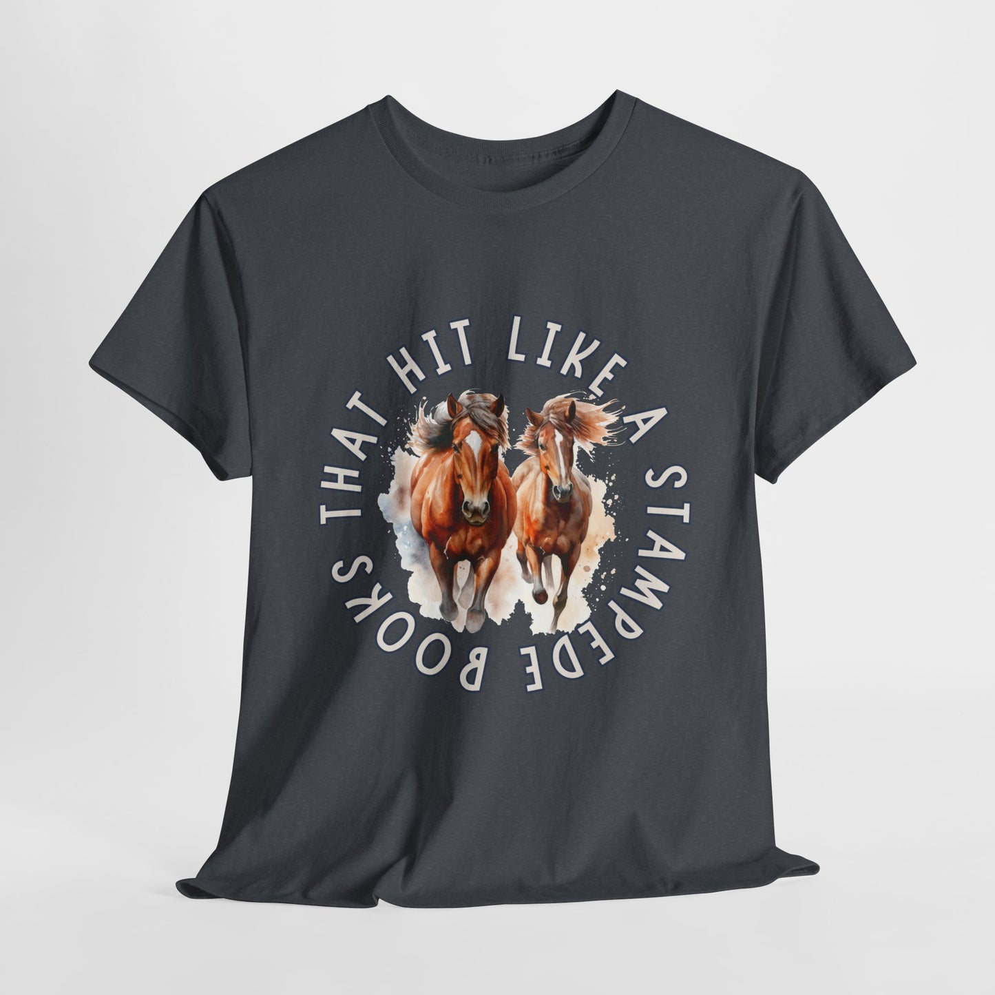 Teen/Adult Unisex Tee β Books That Hit Like a Stampede