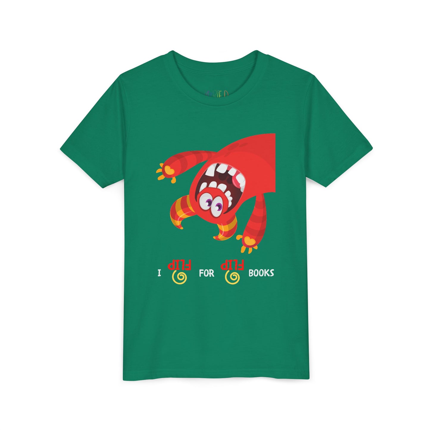 Youth I Flip for Books Tee