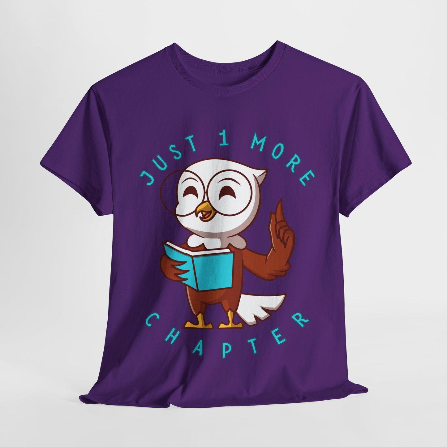 Teen/Adult Unisex Just One More Chapter Tee β Wise Reader Owl Edition