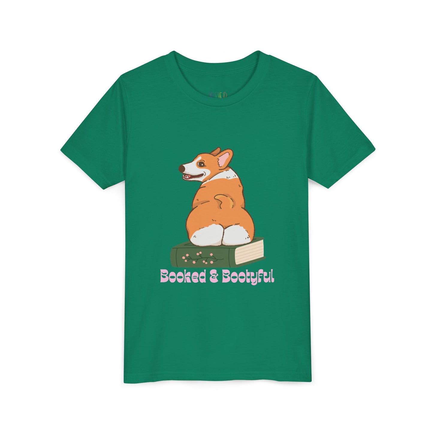 Youth Booked & Bootyful T-Shirt β For the Bold, Bookish, and Totally Paw-some
