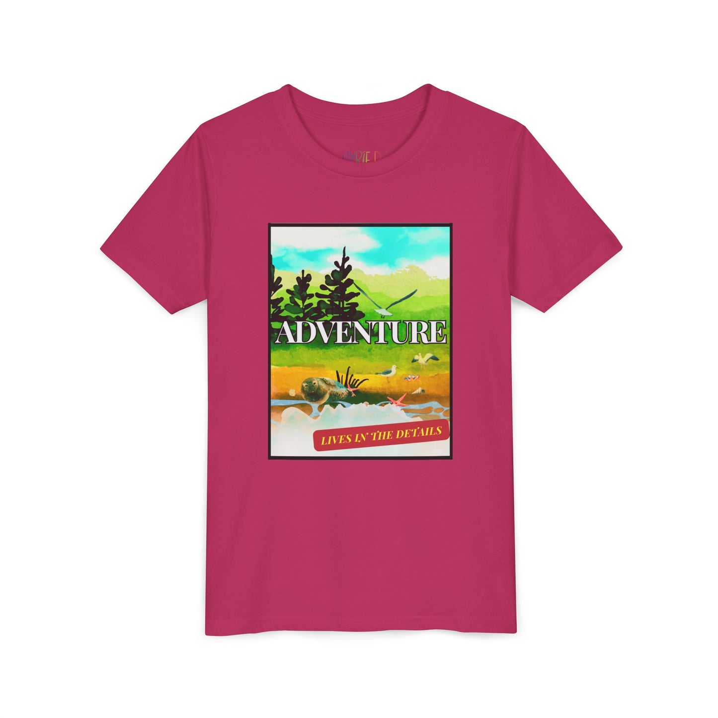Youth Adventure Lives in the Details Tee – Nature Explorer Shirt for Kids, Curiosity-Driven Outdoor Apparel