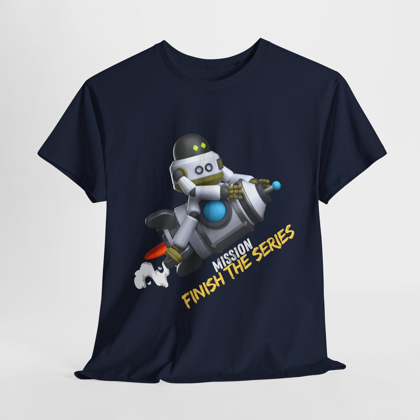Teen/Adult Unisex Mission: Finish the Series Tee – Reading Motivation for Series Completionists