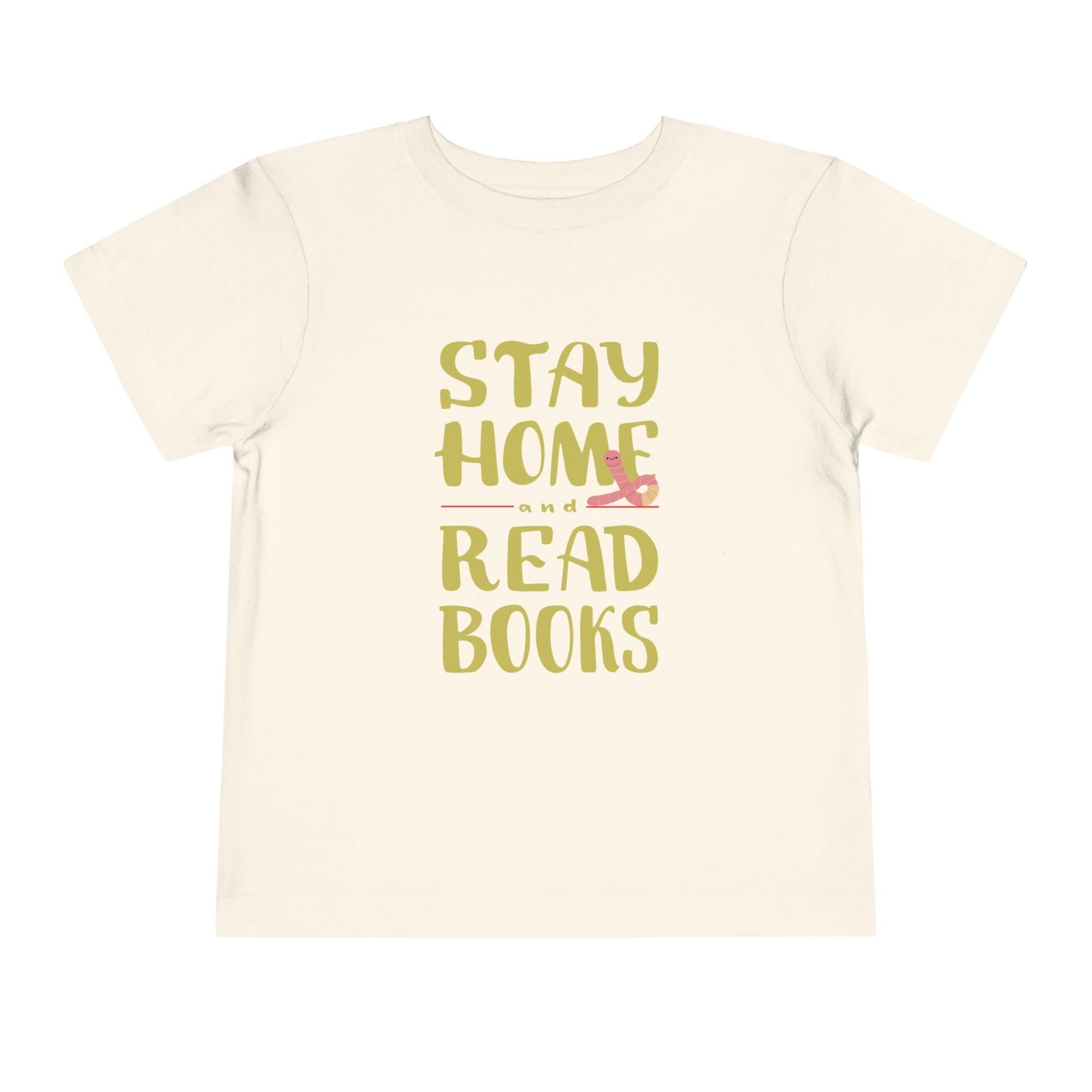 Toddler Stay Home and Read Books Tee β Cozy Pick for Little Bookworms