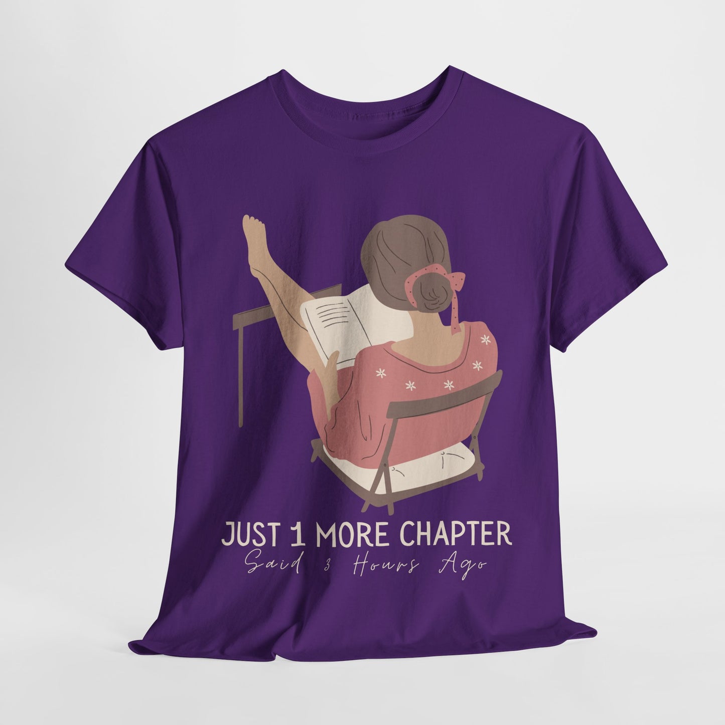 Teen/Adult Unisex Just One More Chapter Tee β Cozy Reader Edition