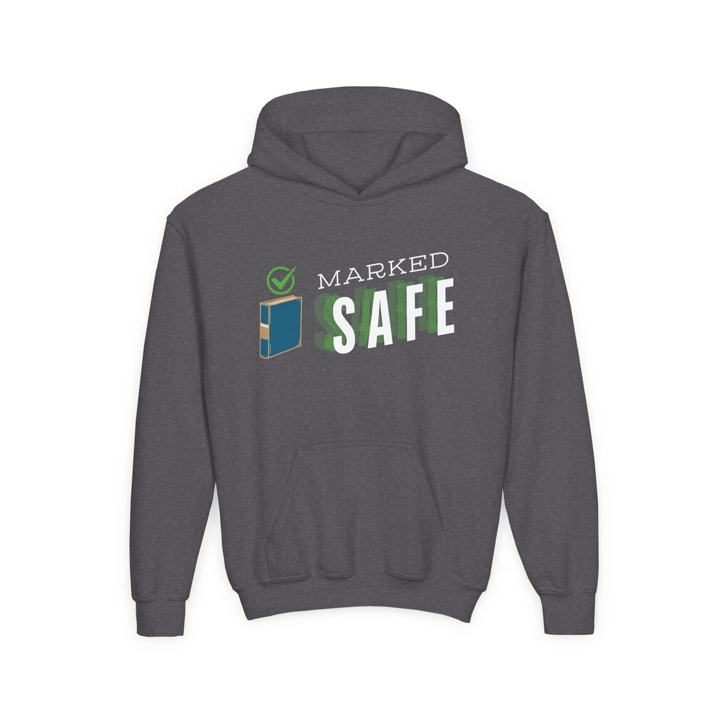 Youth Marked Safe Hoodie โ For Readers Who Survive Every Plot Twist