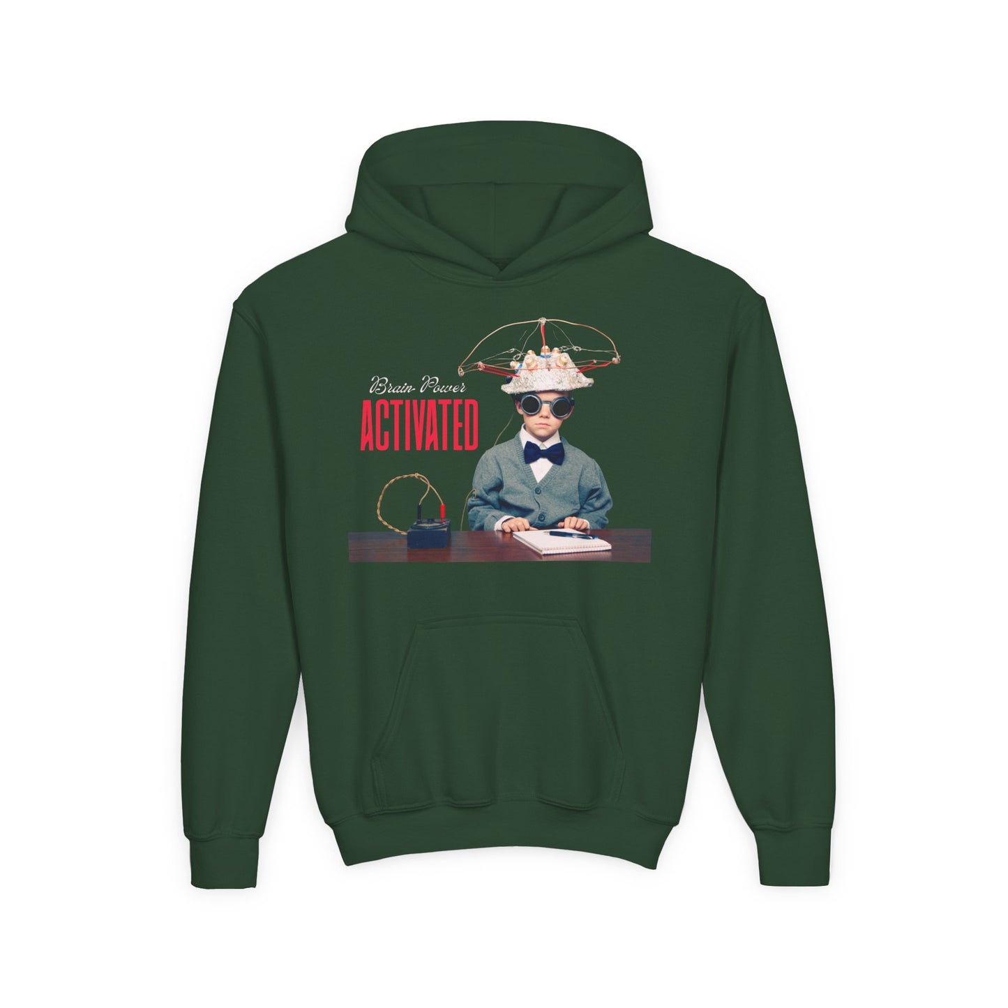 Youth Brain Power Activated Hoodie β Genius Mode: On!