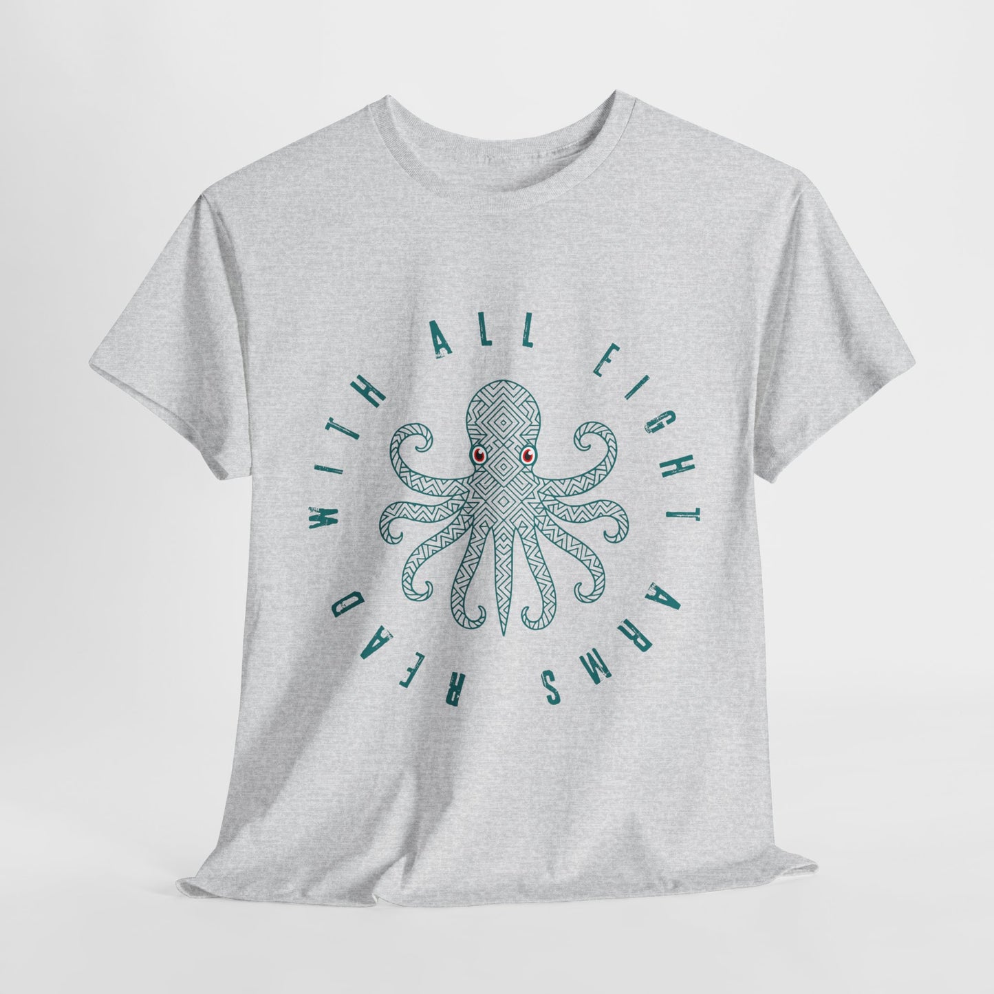 Teen/Adult Unisex β Read With All Eight Arms Tee β Ocean-Inspired Book Lover Gift