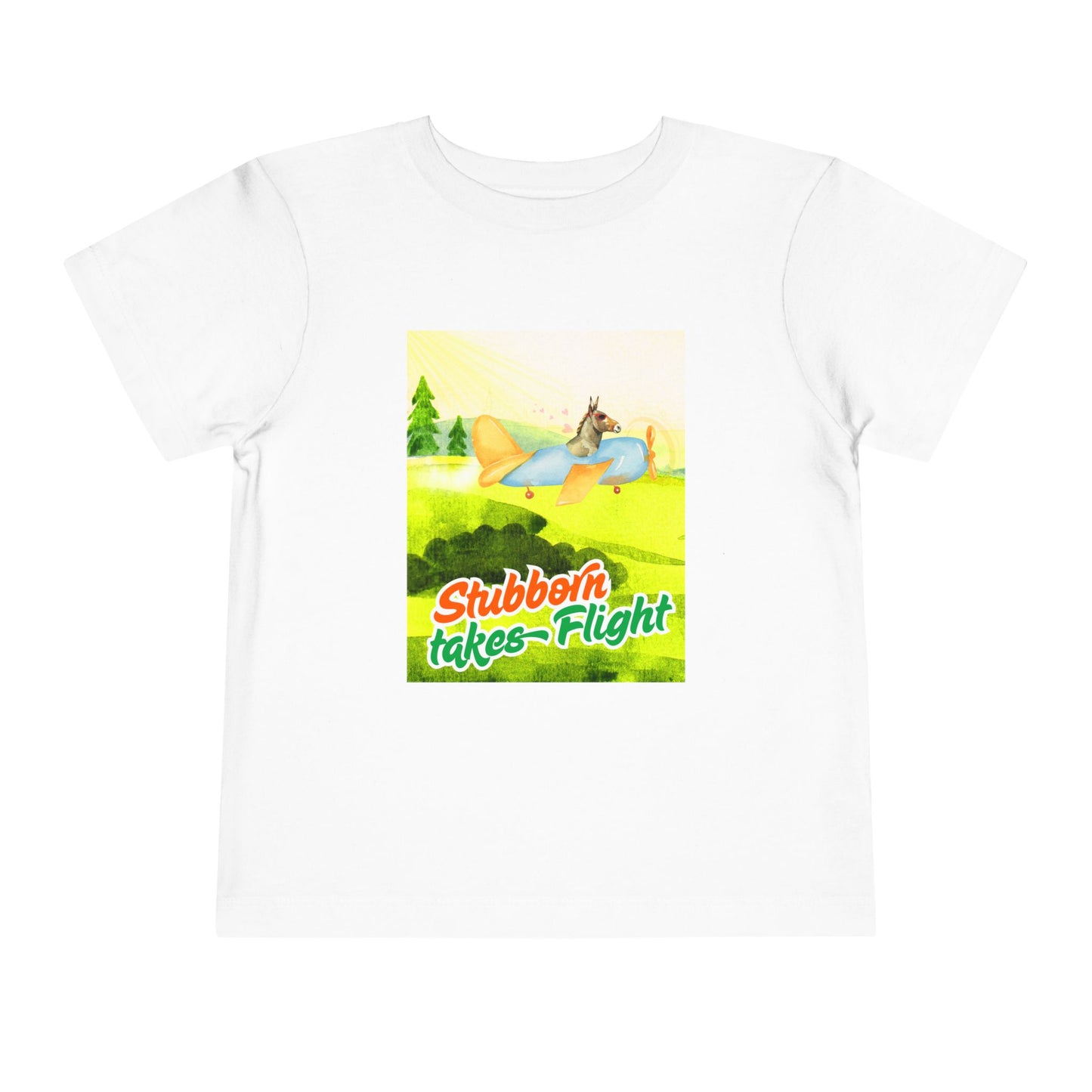 Toddler Stubborn Takes Flight Tee – Perseverance Shirt for Determined Dreamers