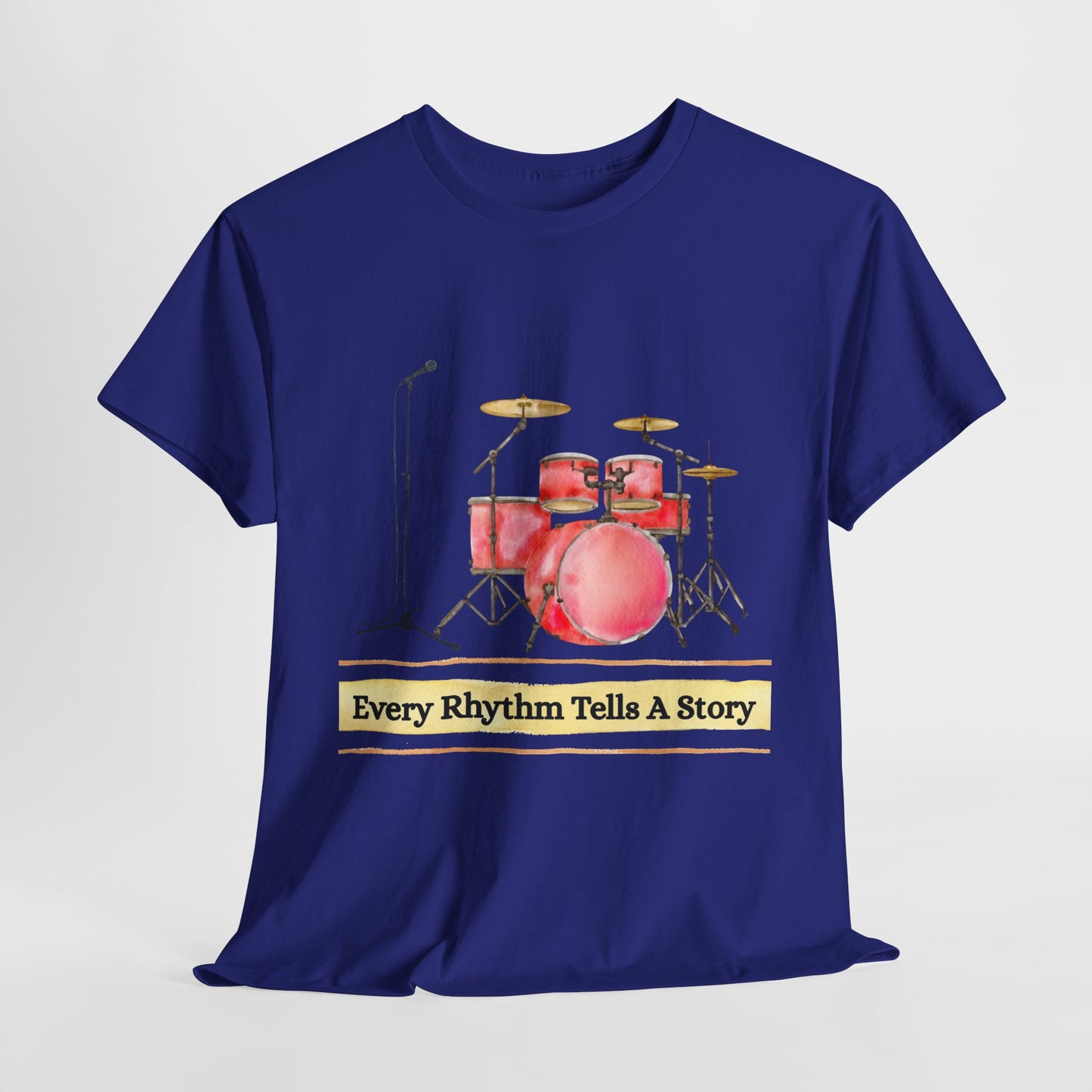 Teen/Adult Unisex Every Rhythm Tells a Story Tee – For Readers, Writers & Rockers Alike