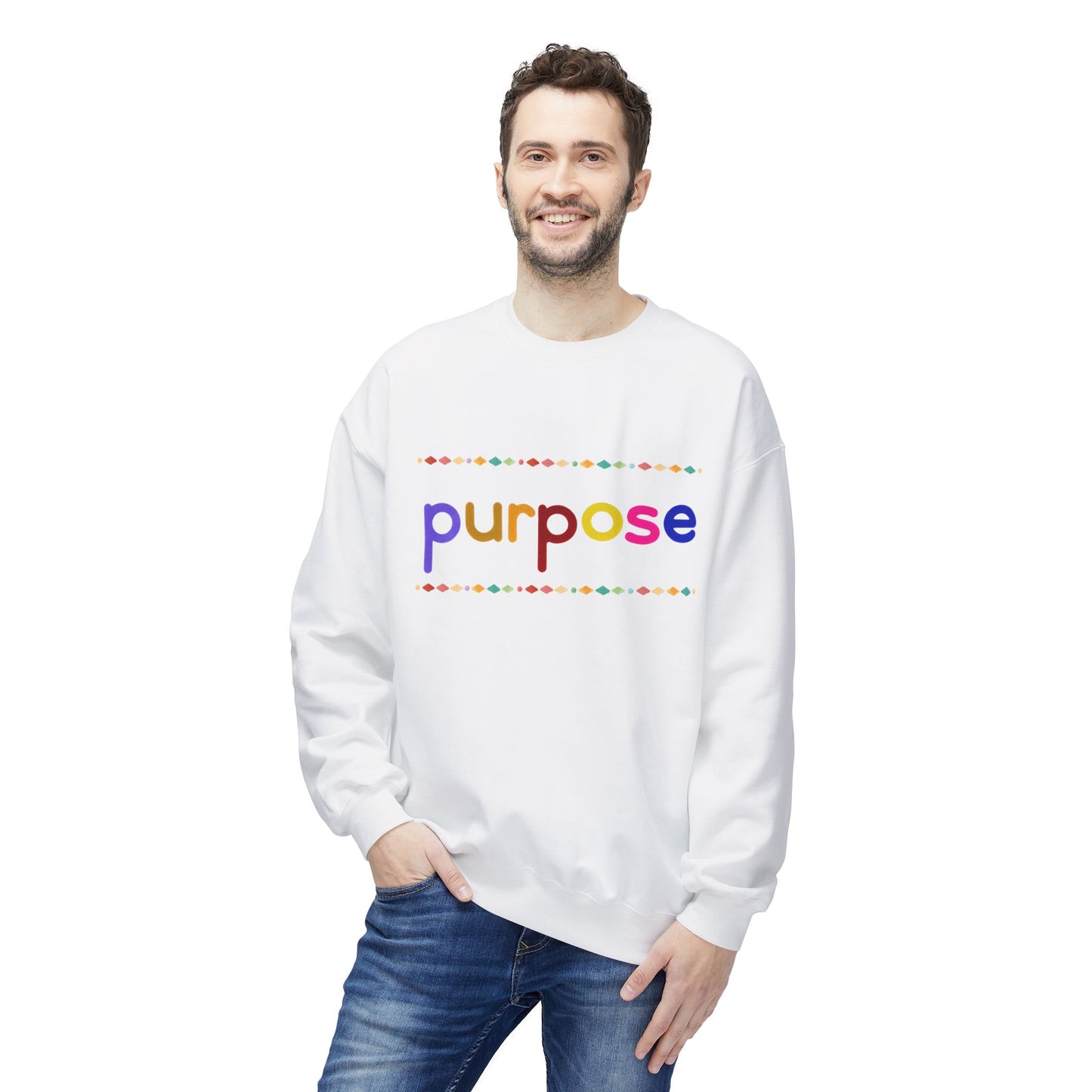 Teen/Adult Unisex Purpose Sweatshirt for Dreamers, Doers, and Everyday Achievers