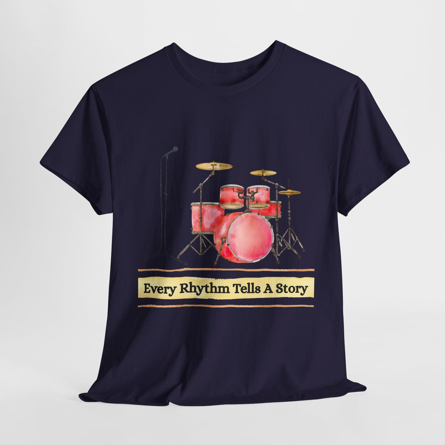 Teen/Adult Unisex Every Rhythm Tells a Story Tee – For Readers, Writers & Rockers Alike