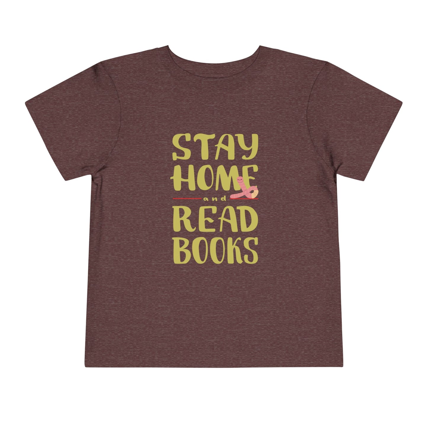 Toddler Stay Home and Read Books Tee β Cozy Pick for Little Bookworms