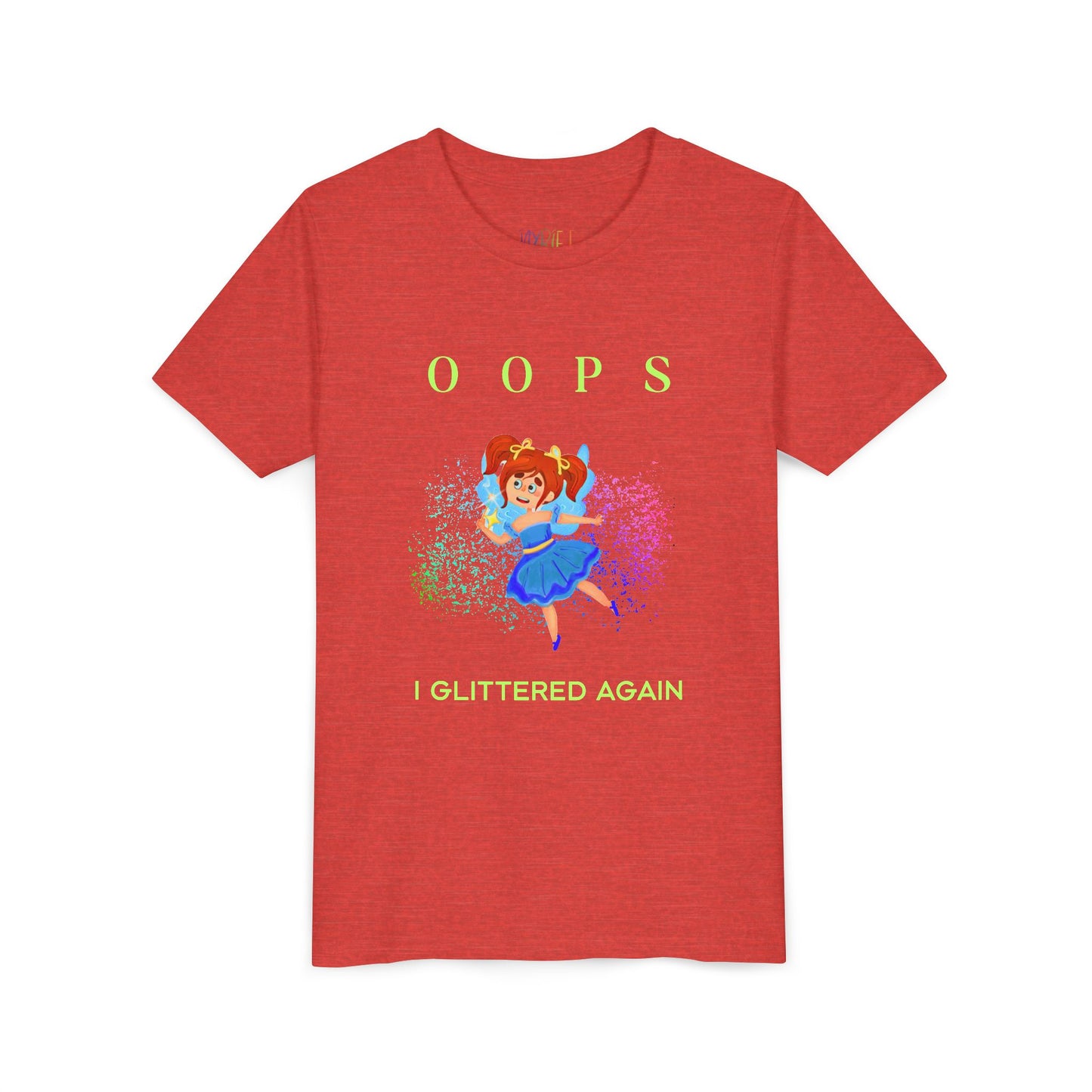 Youth Oops I Glittered Again Tee – Sparkle Happens!