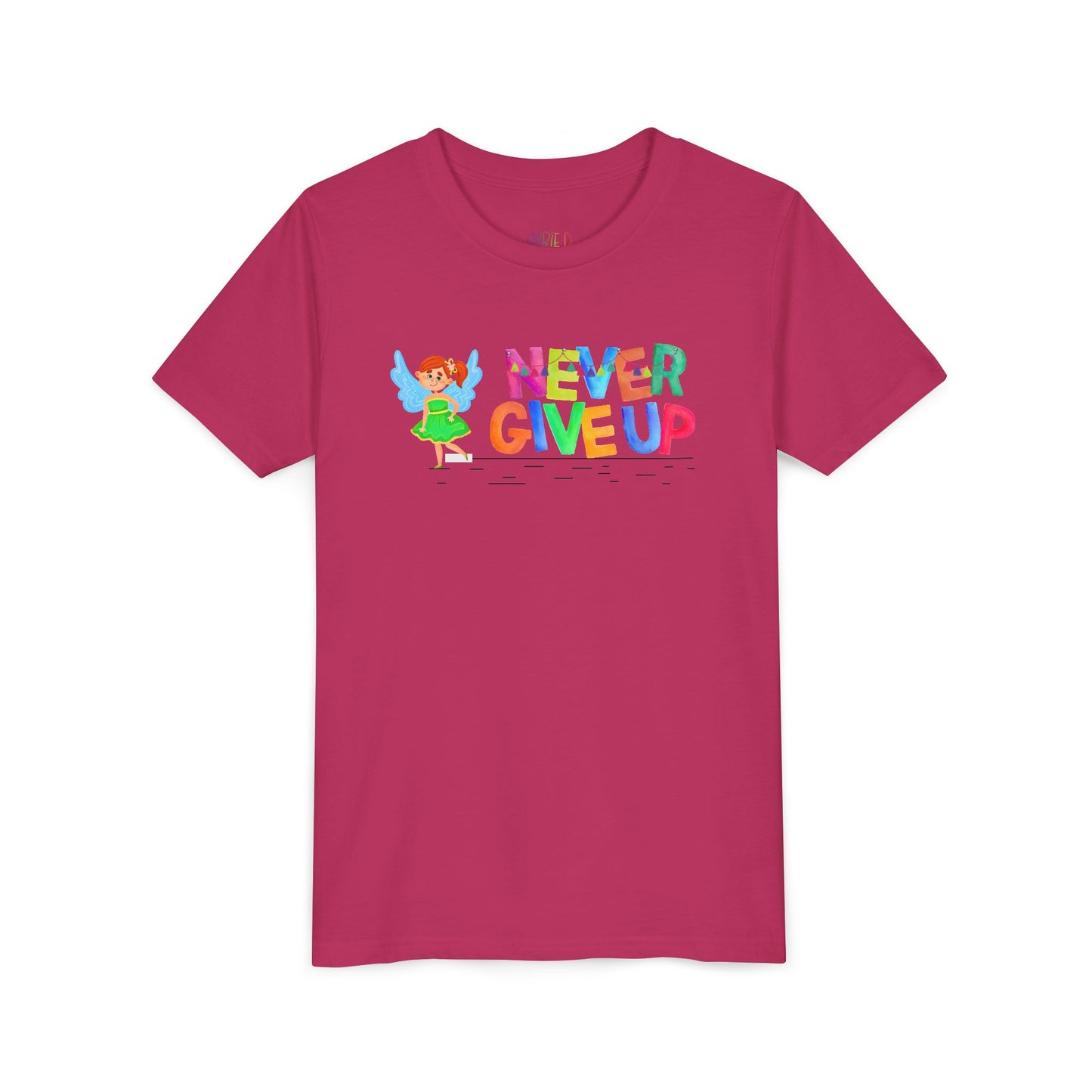 Youth Never Give Up Tee – Keep Going, Keep Growing