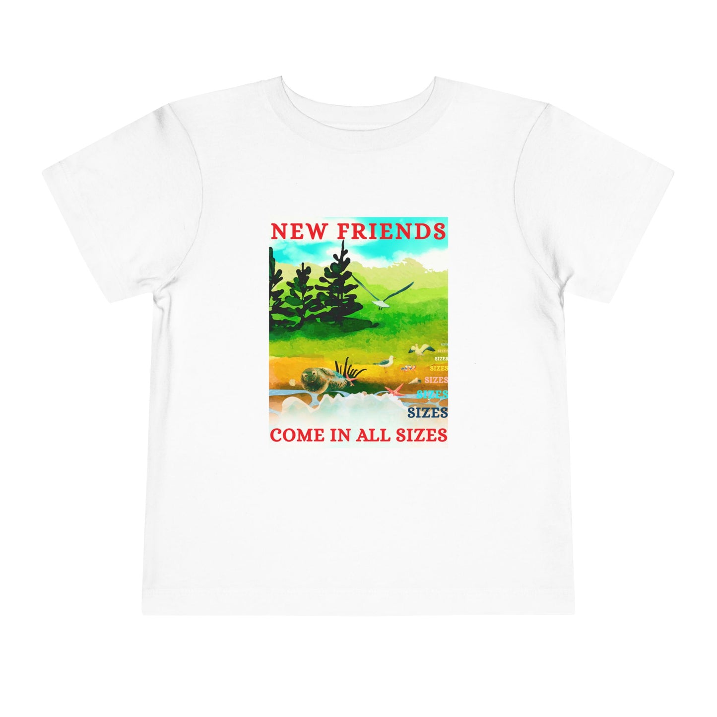 Toddler New Friends Tee – Inclusive Nature Shirt for Kind-Hearted Explorers