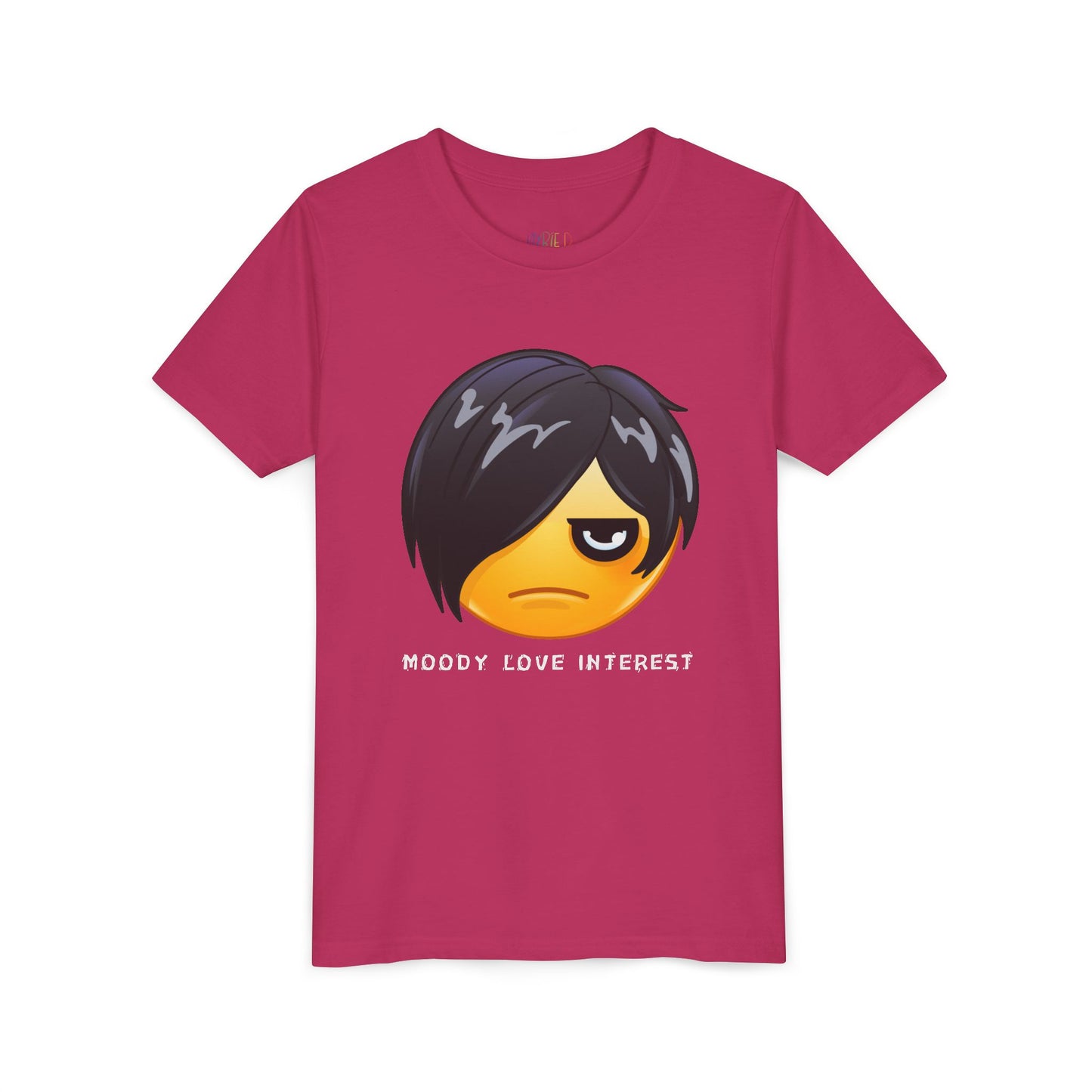 Youth Moody Love Interest T-Shirt – Dramatic Vibes for Young Rom-Com Fans