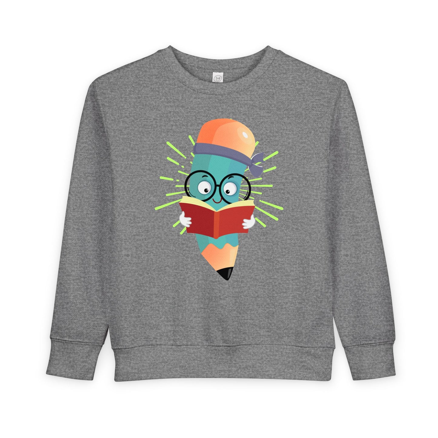 Toddler Book Smart Pencil Sweatshirt β Creative Learning Crewneck for Little Readers