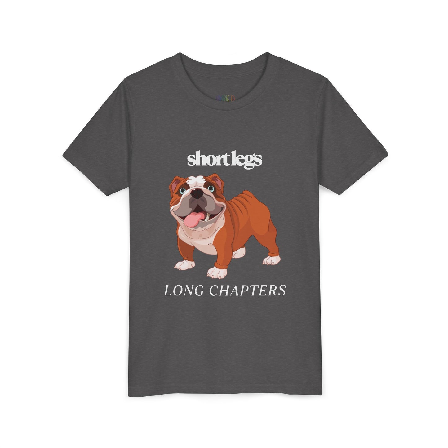 Youth Short Legs, Long Chapters T-Shirt โ For Readers with Big Stories to Tell